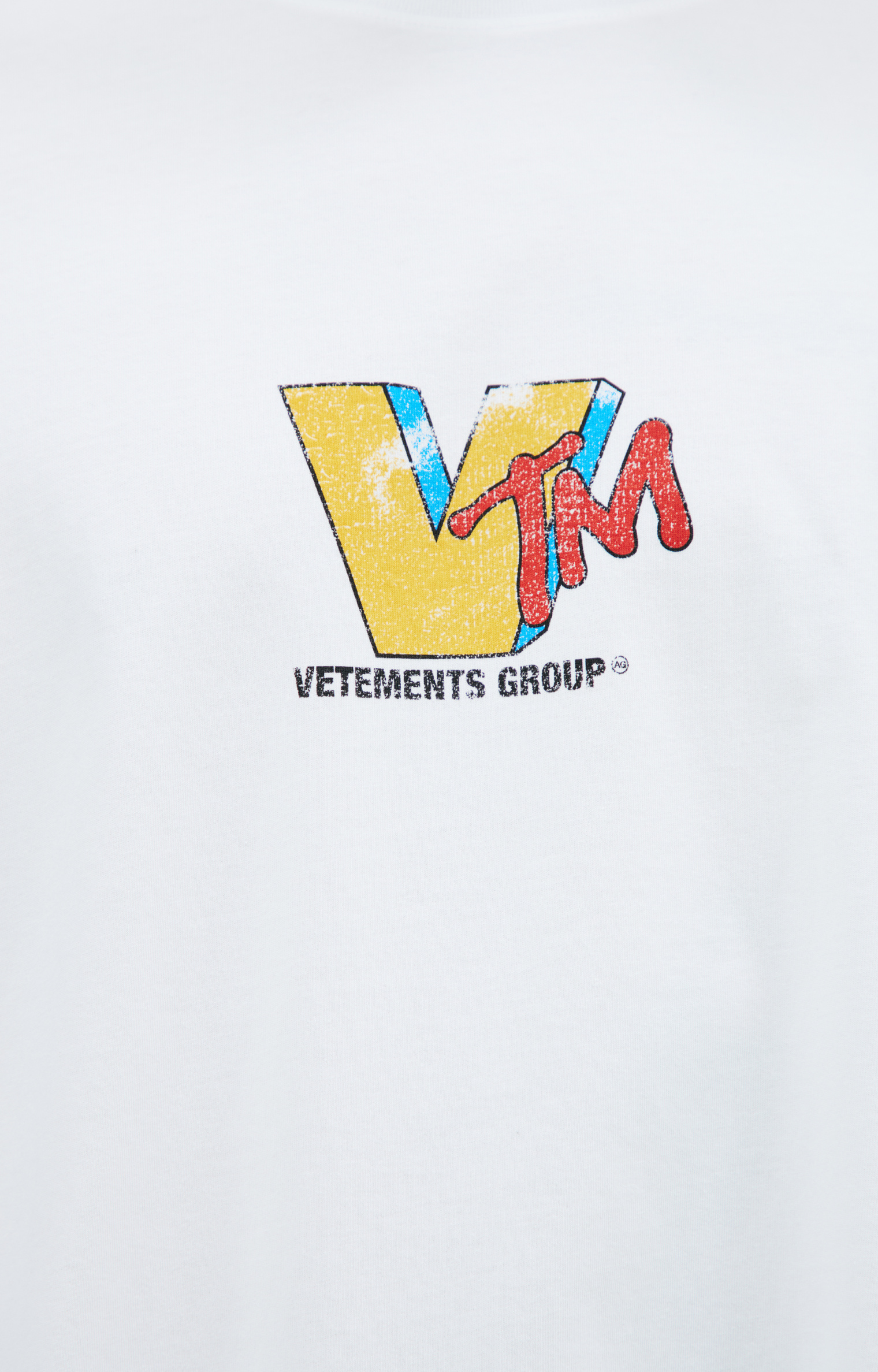 VETEMENTS Лонгслив с принтом MTV