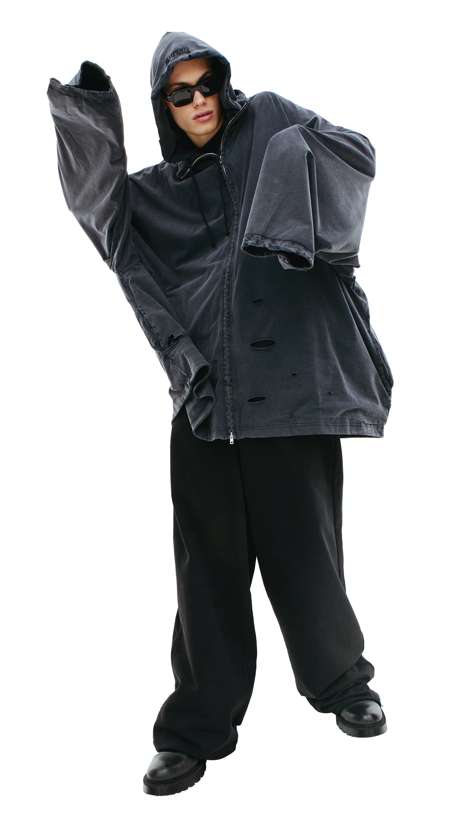 VETEMENTS Zip up oversized hoodie