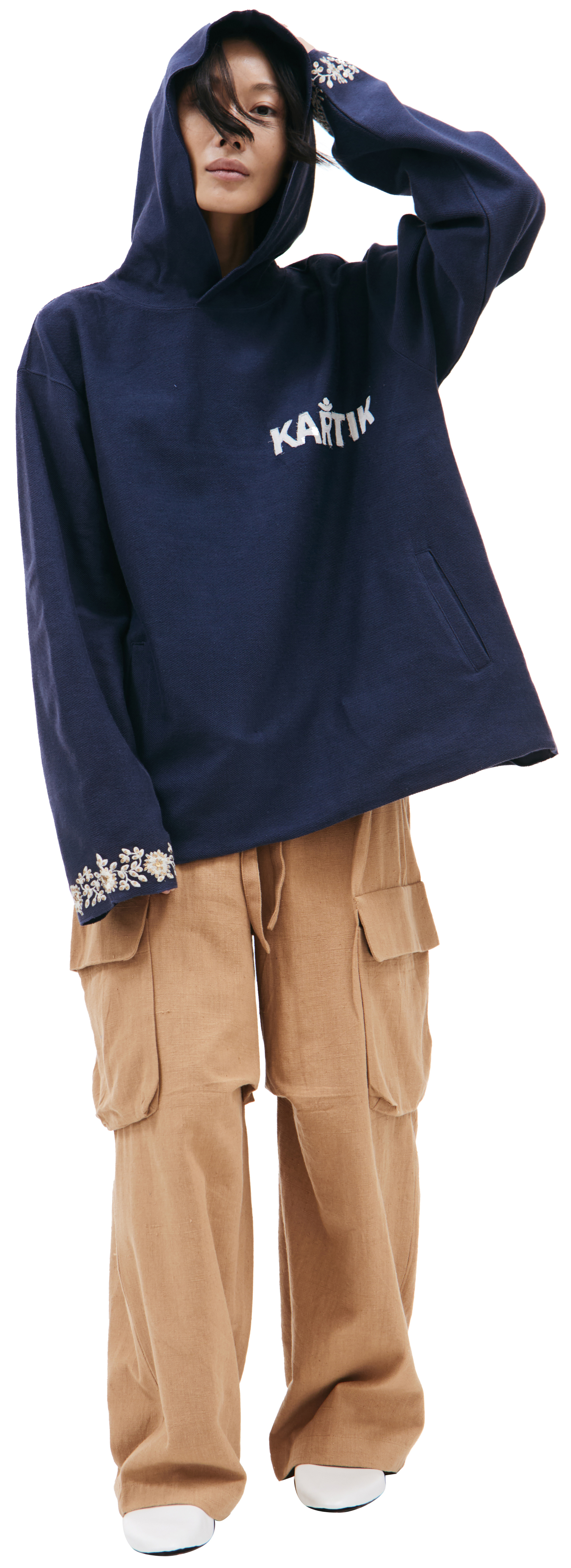 KARTIK Research Hand embroidered hoodie