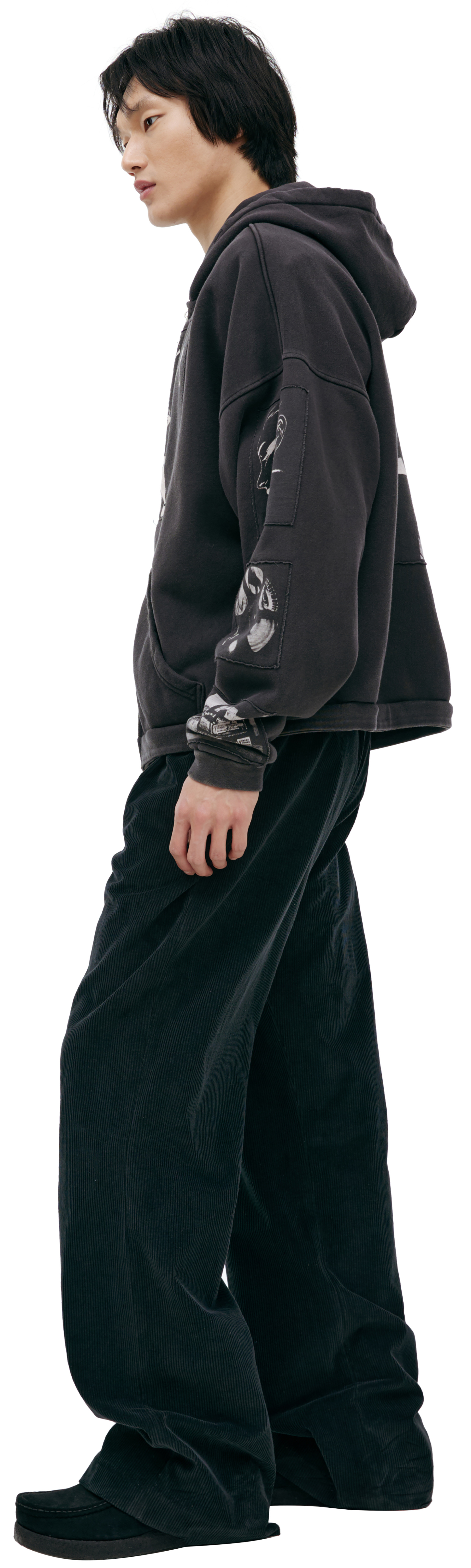 Enfants Riches Déprimés Black hoodie with patches