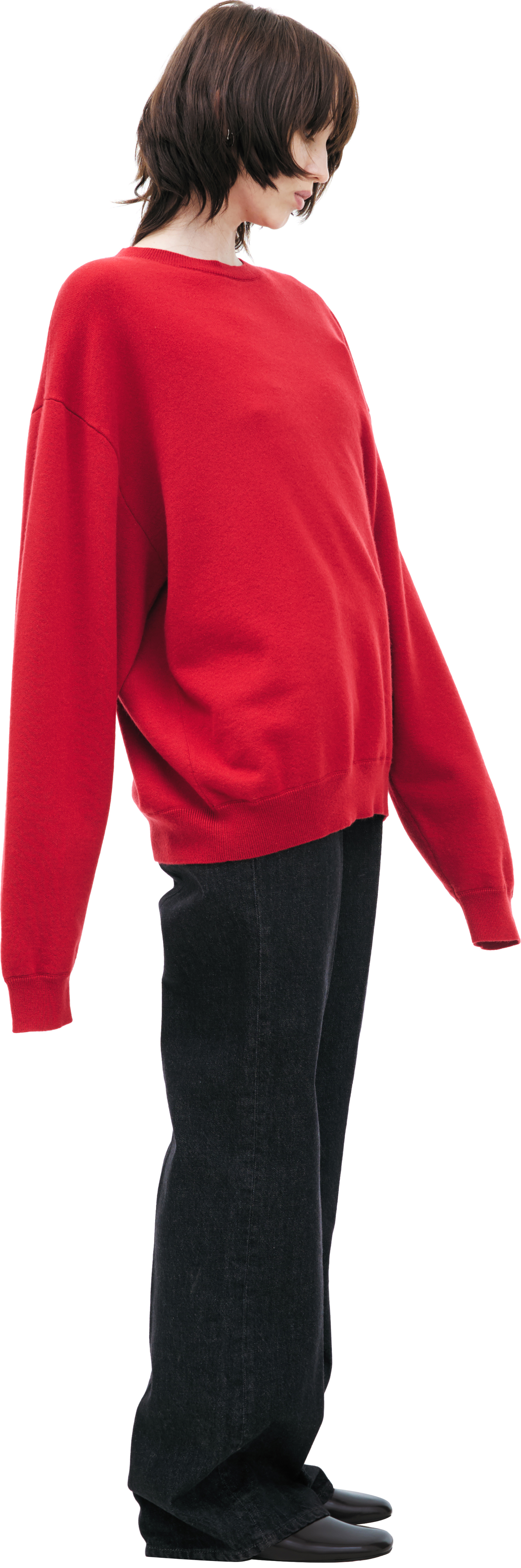 The Row Red cashmere sweater