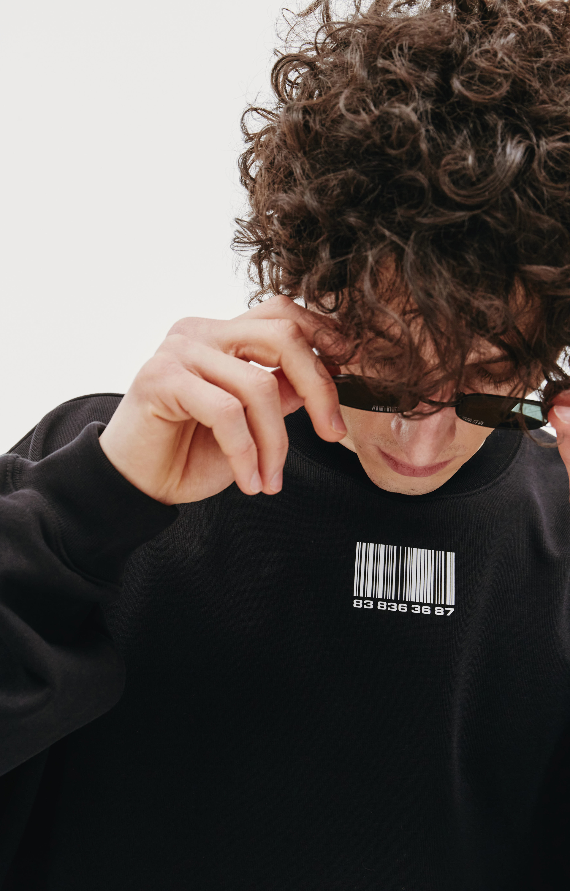 VTMNTS Barcode printed sweatshirt