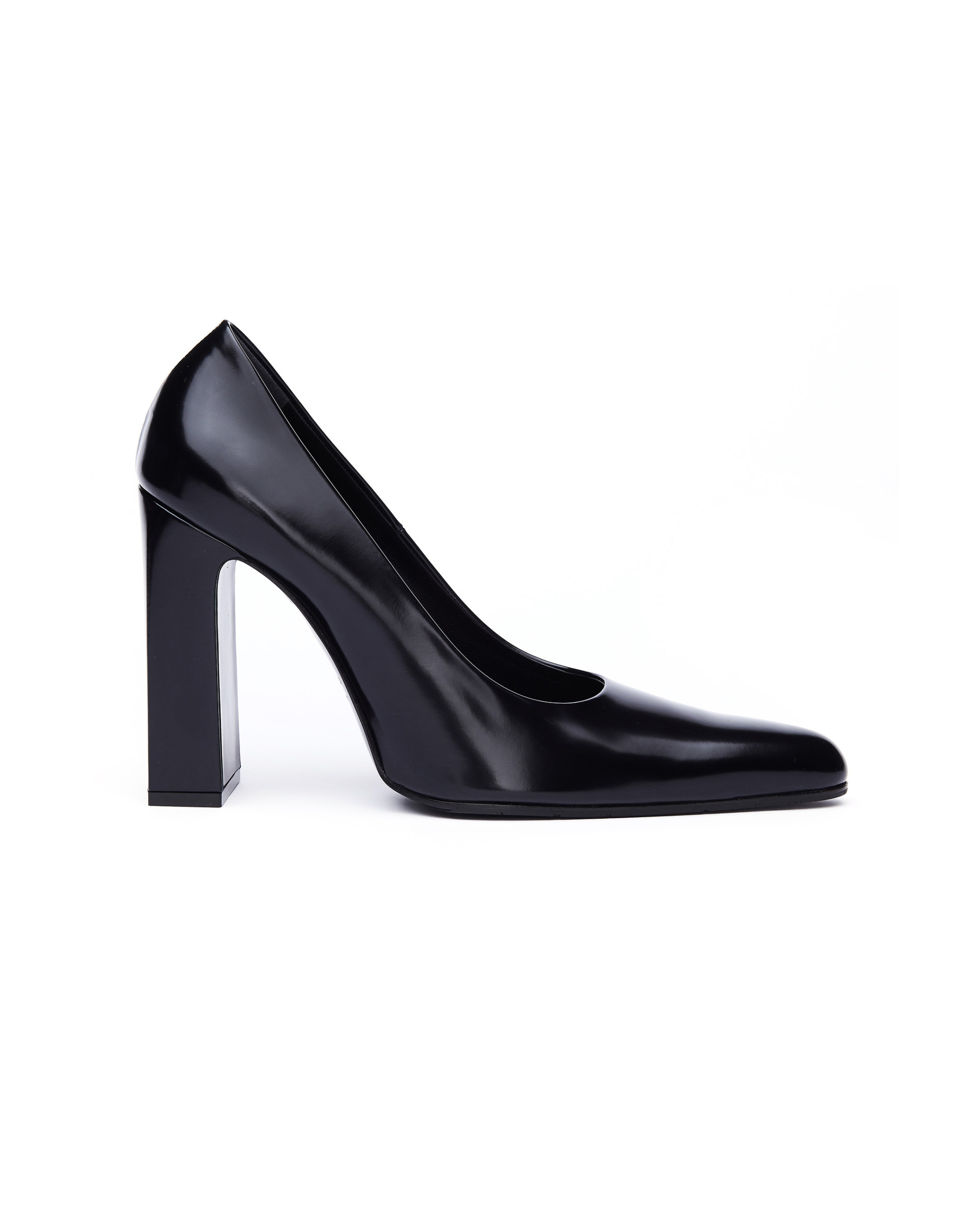 Balenciaga Round Toe Black Leather Boots