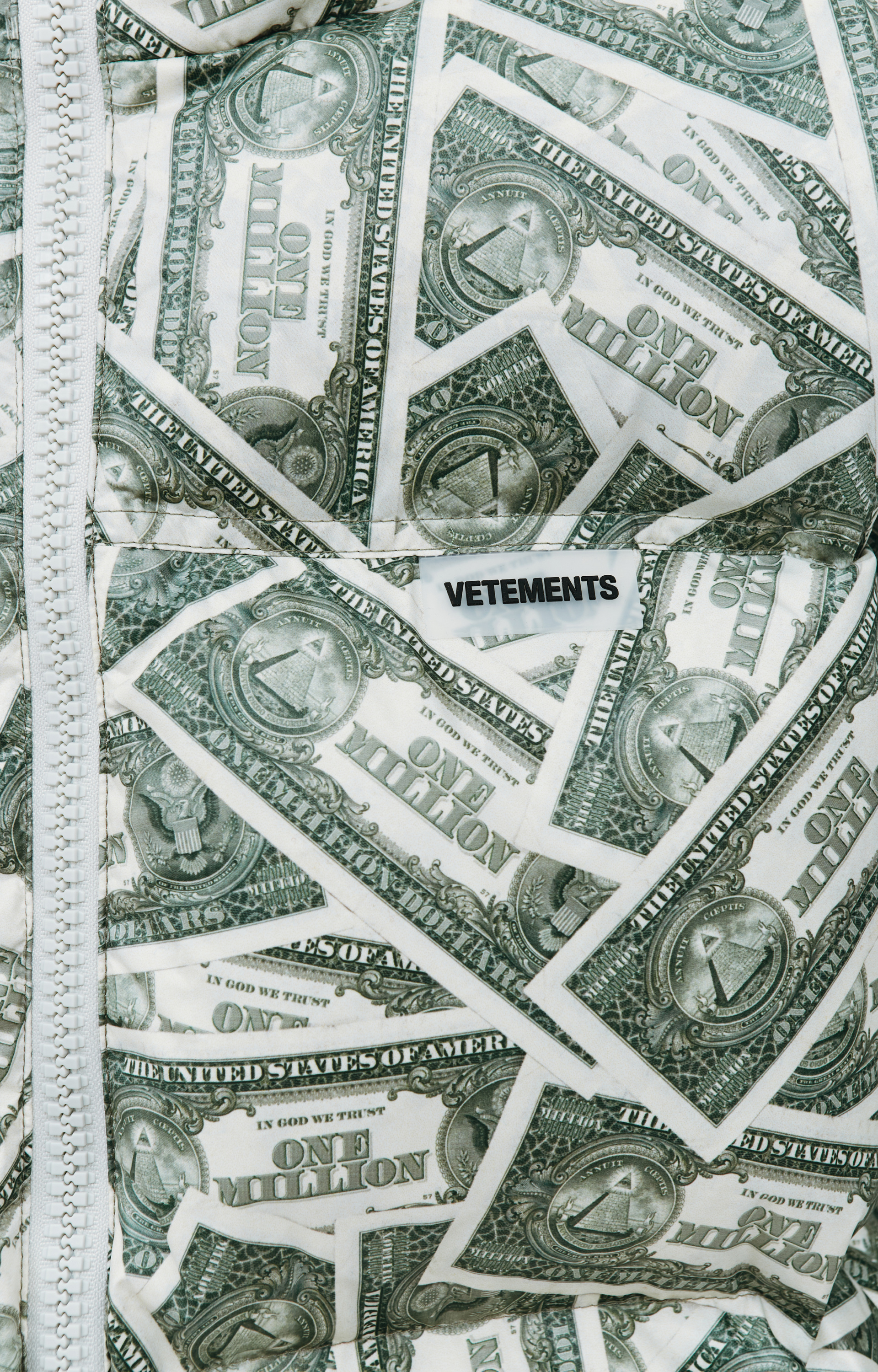 VETEMENTS Million Dollar Down Jacket