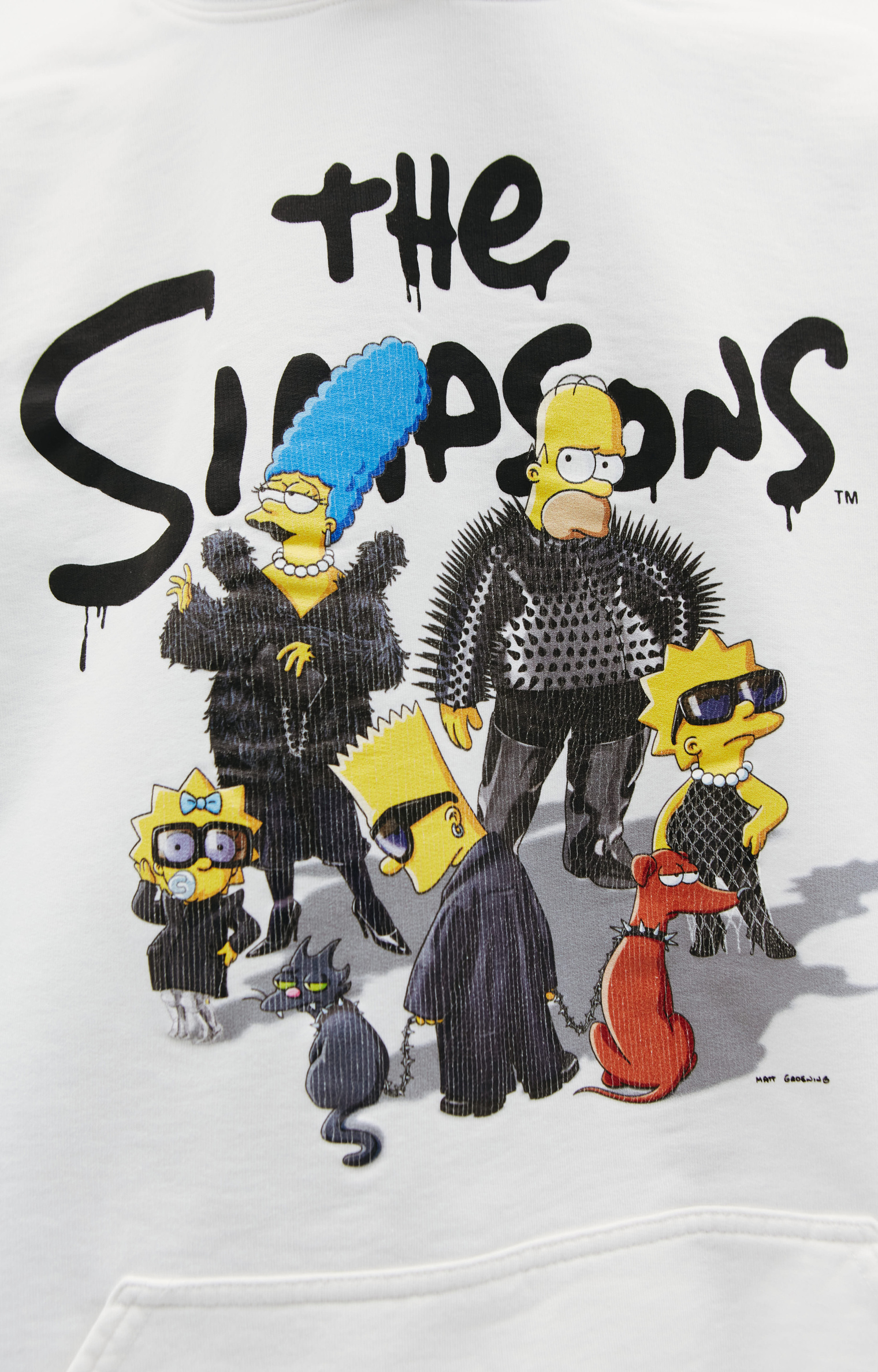 Balenciaga Худи Balenciaga x The Simpsons с принтом