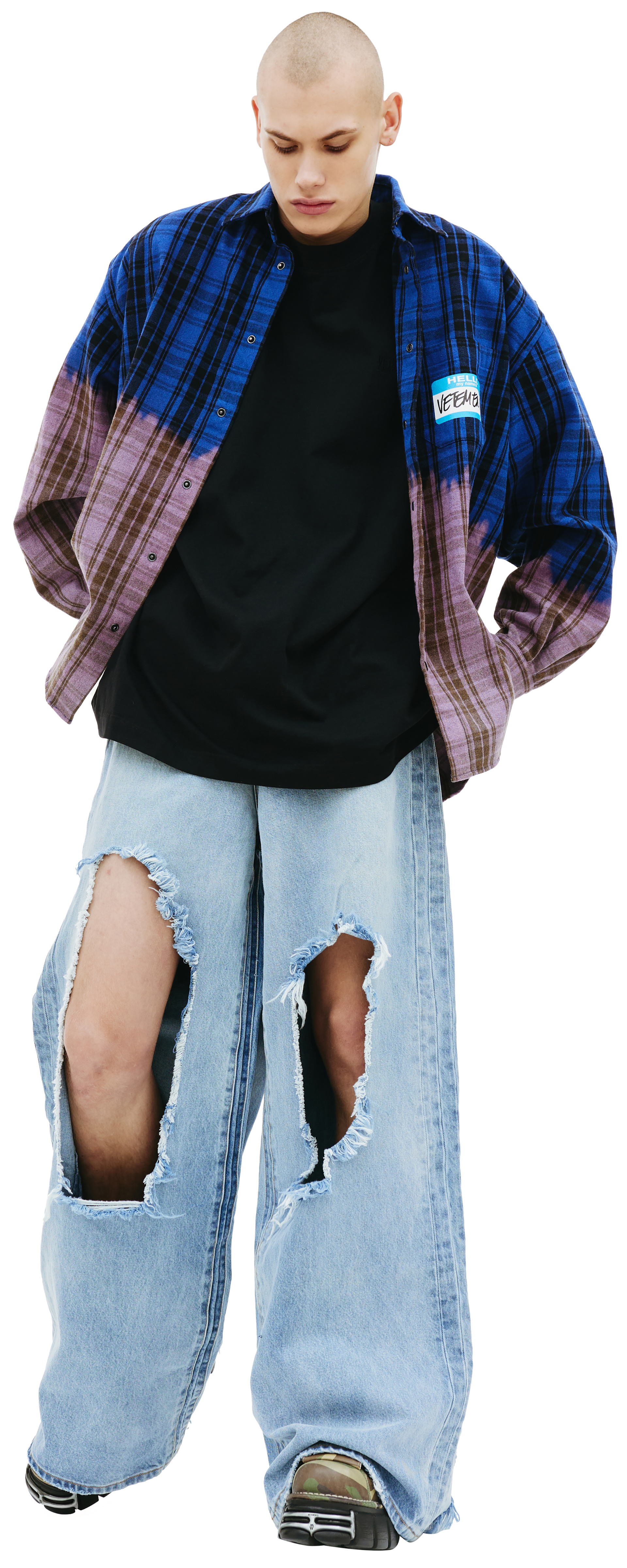 VETEMENTS \'My name is\' checked shirt