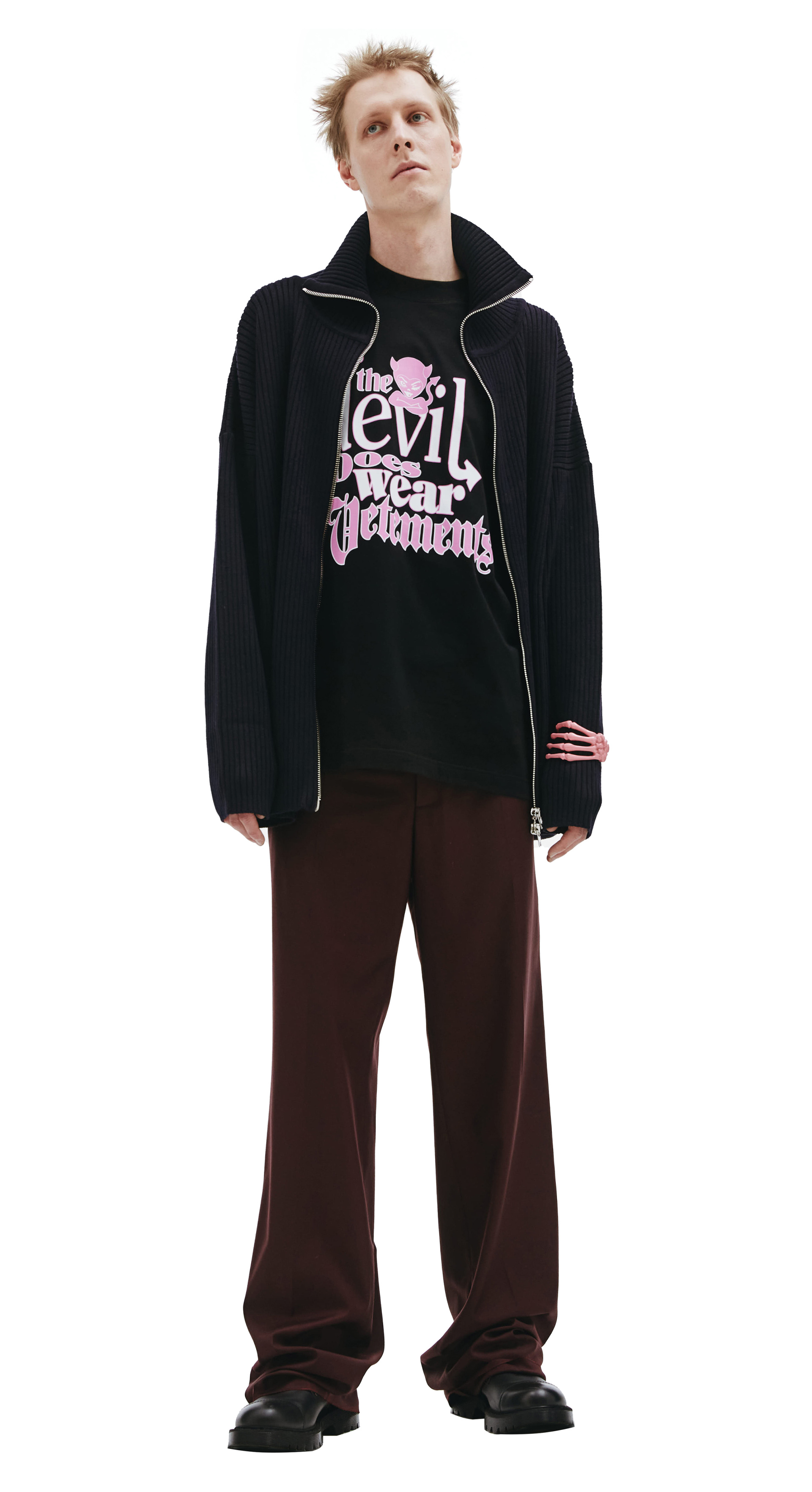 VETEMENTS Wool zipped cardigan