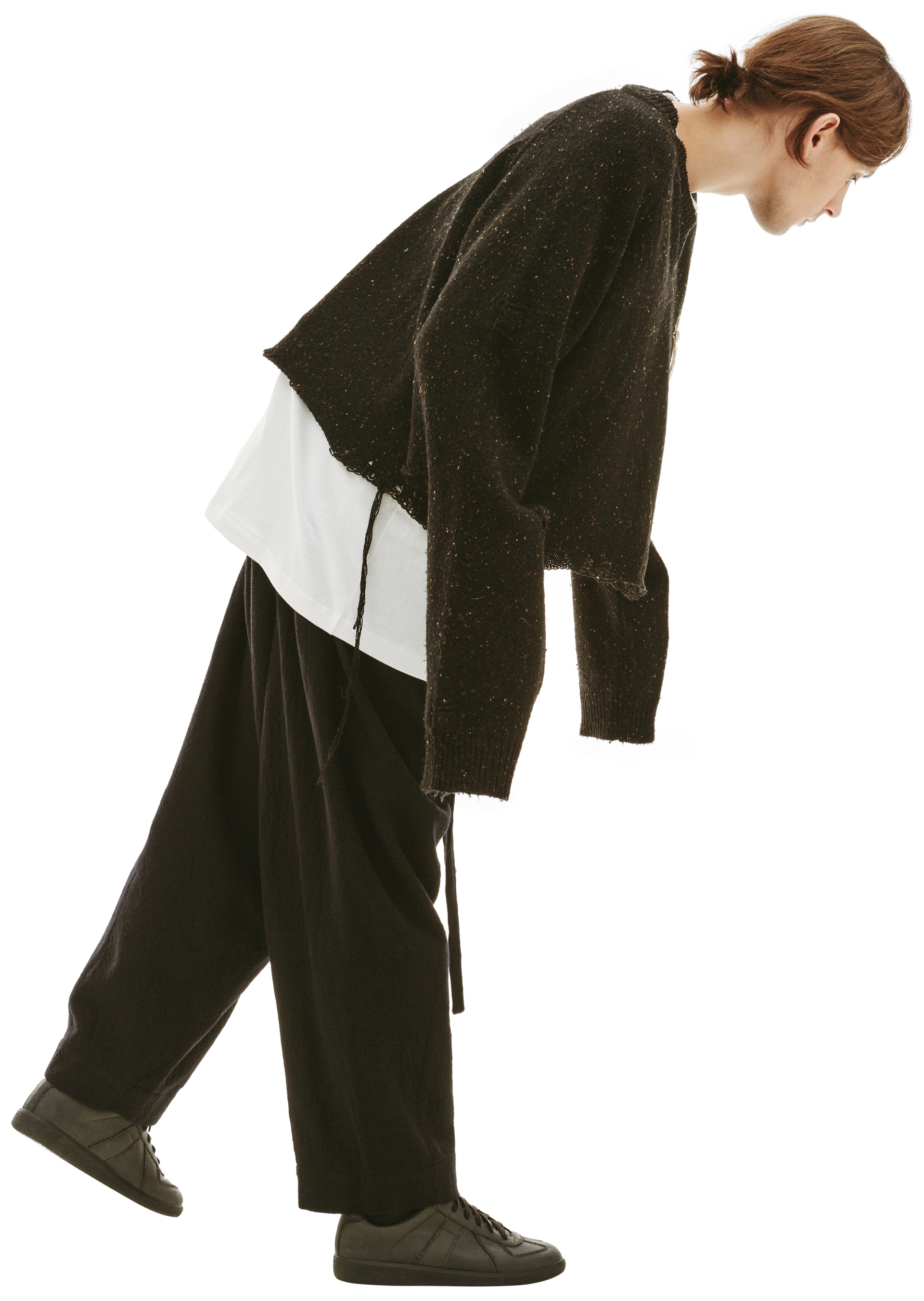 Doublet V-neck knitted sweater