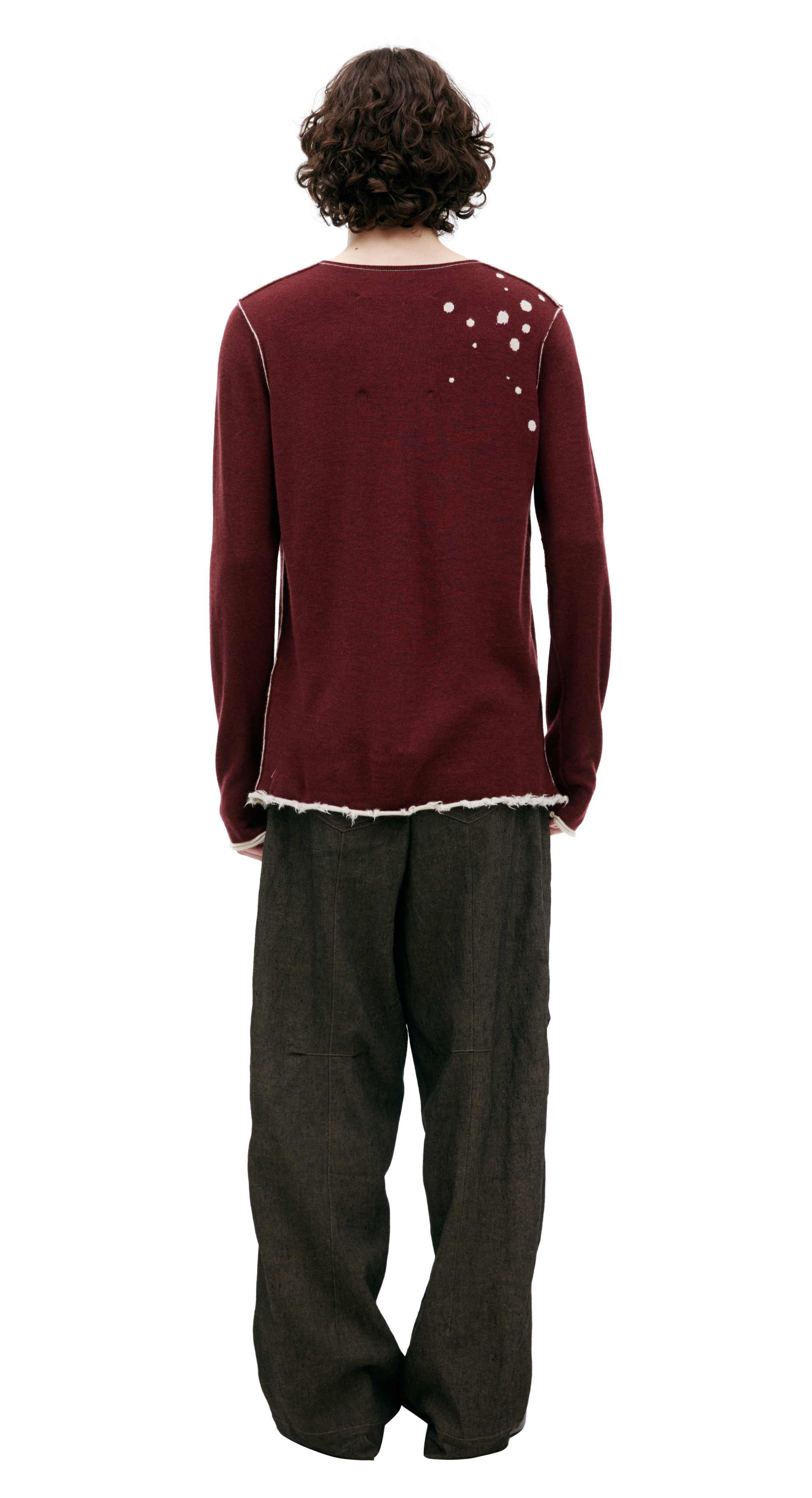 Ziggy Chen Paint effect sweater