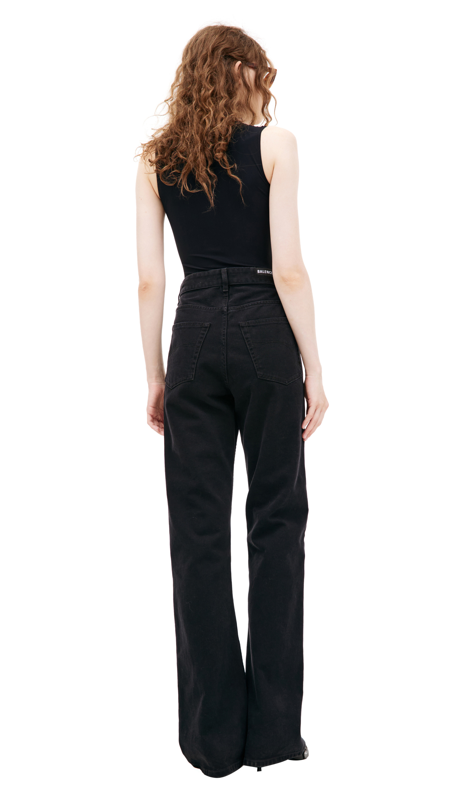 Balenciaga Black Flare-leg Jeans