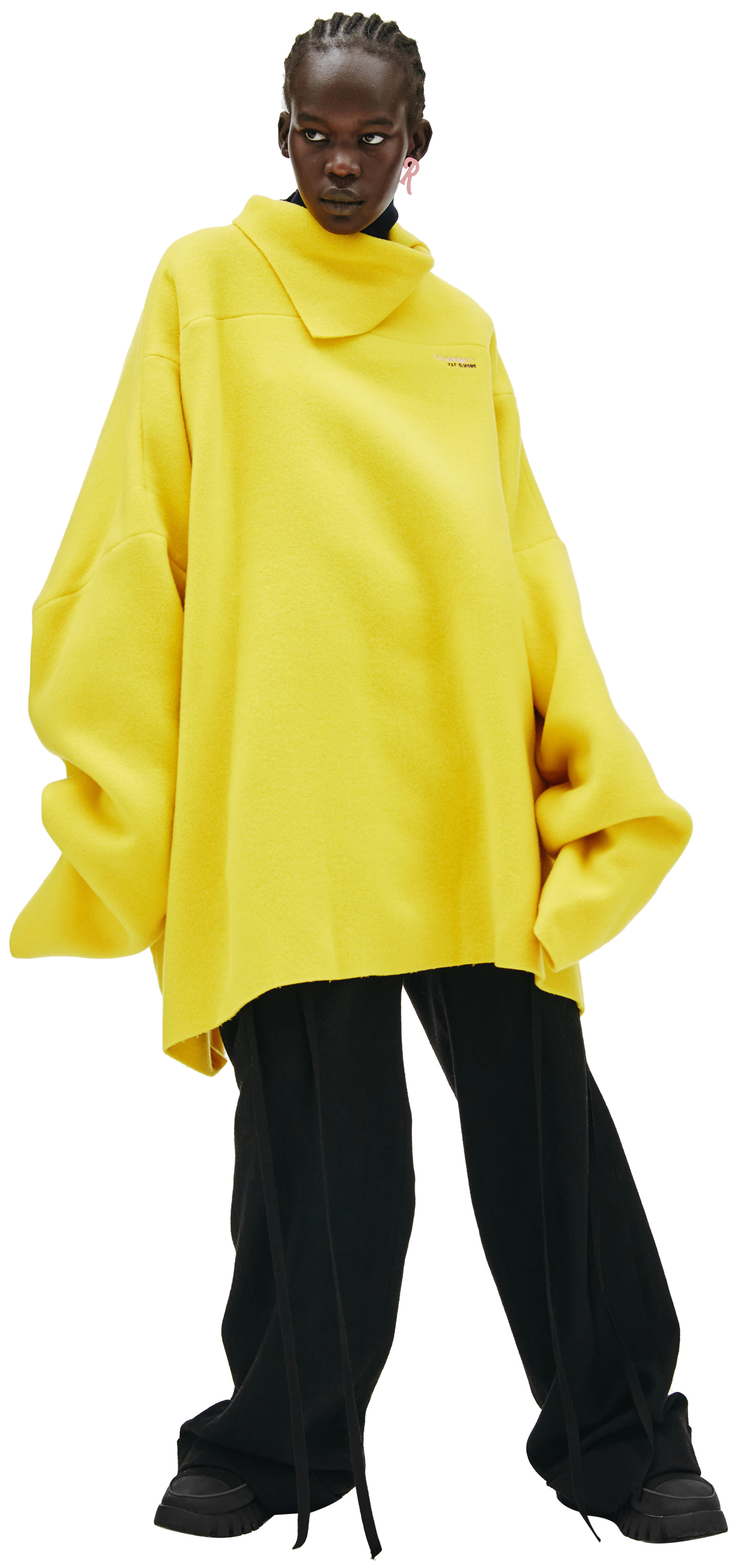 Raf Simons Yellow oversized sweatshirt