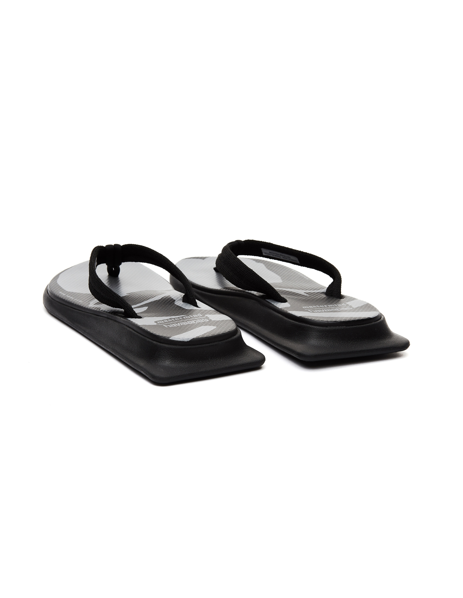 Mastermind WORLD Black Tradi Zori Printed Sandal