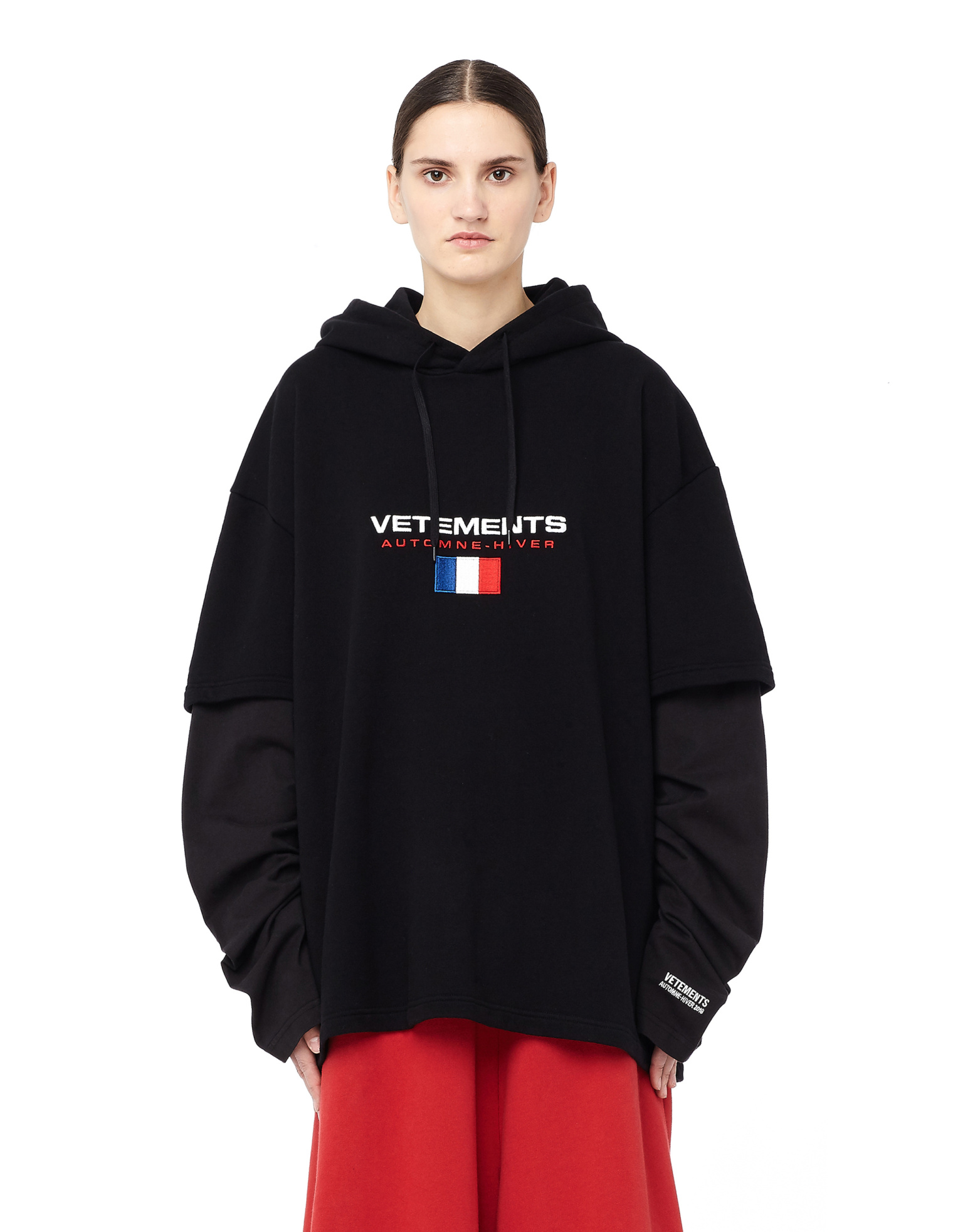 VETEMENTS Double-layered Cotton Hoodie