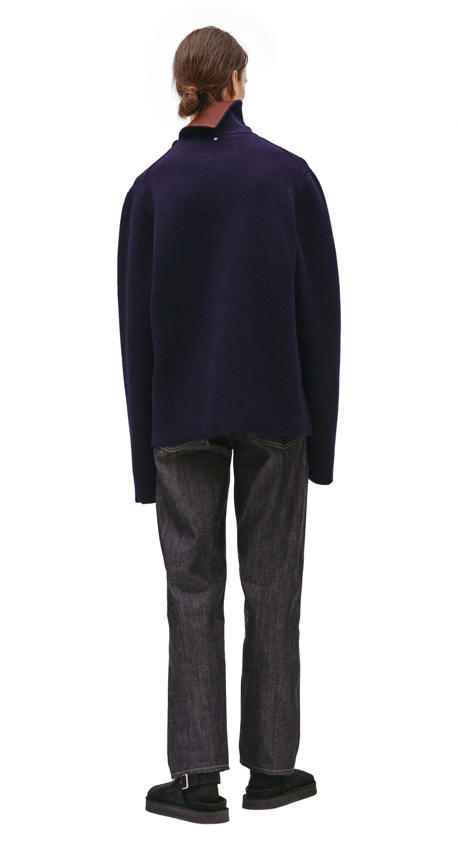 OAMC Dark blue sweater with collar