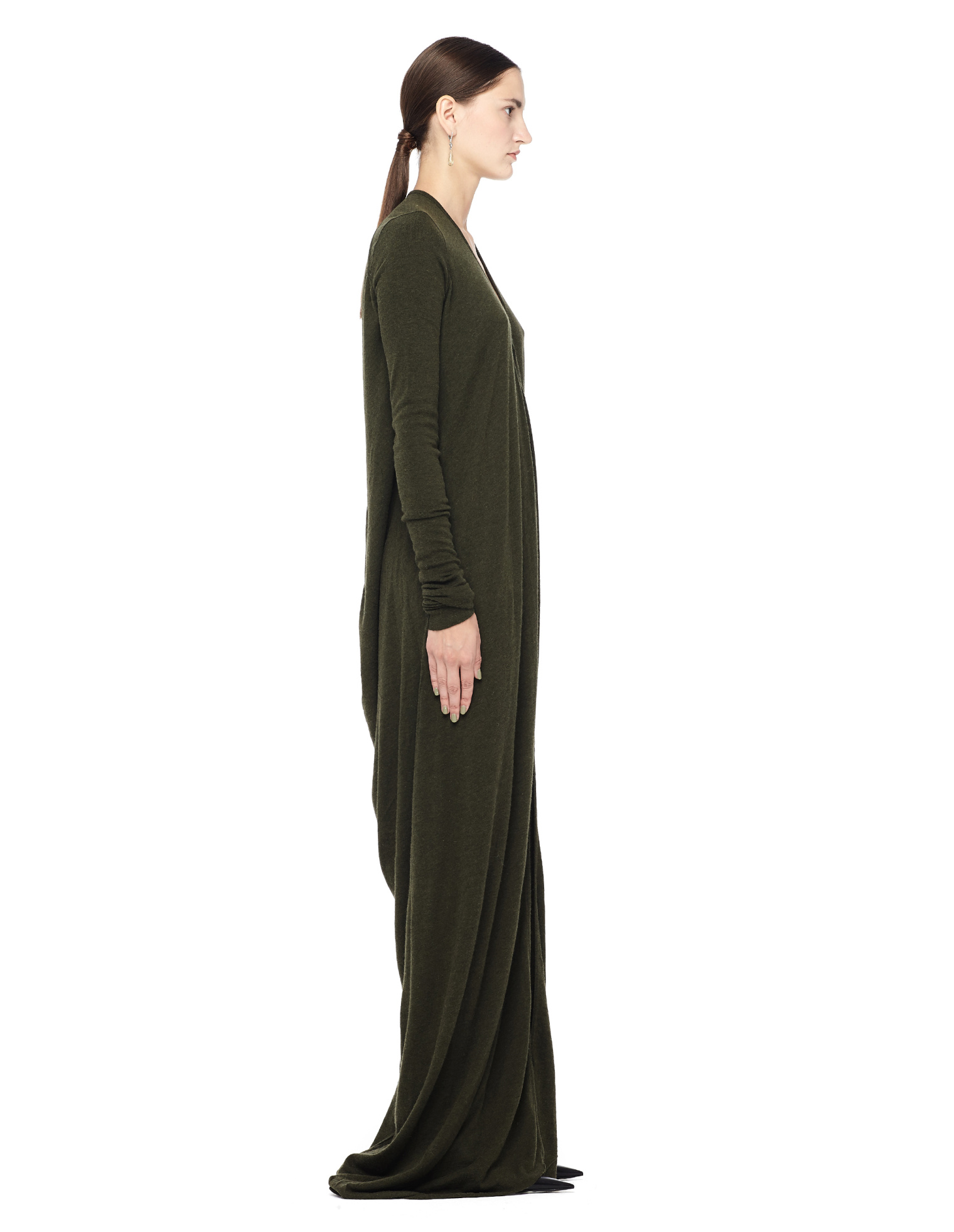 Rick Owens Lilies Платье в пол с драпировкой