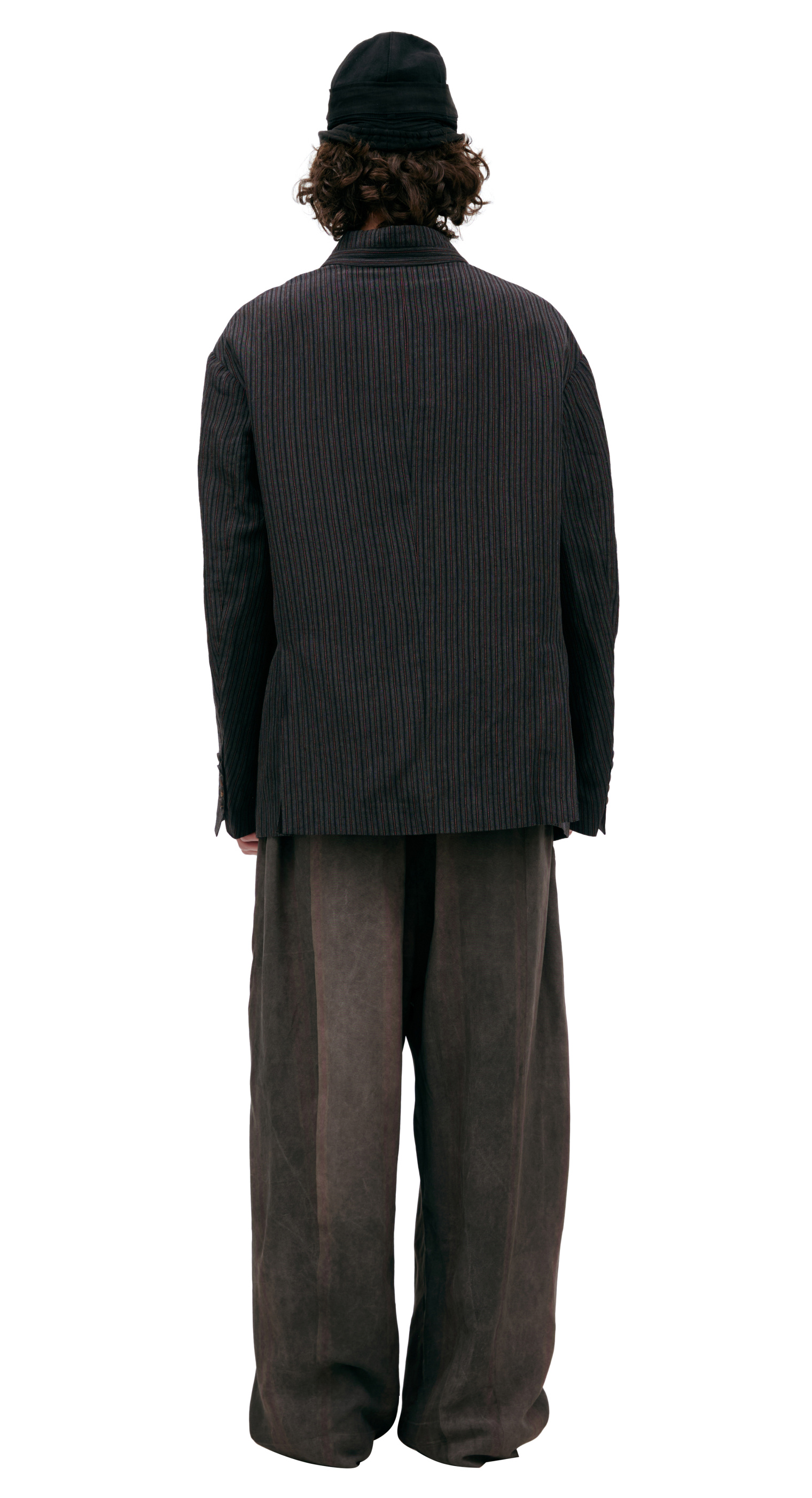 Ziggy Chen Grey striped jacket