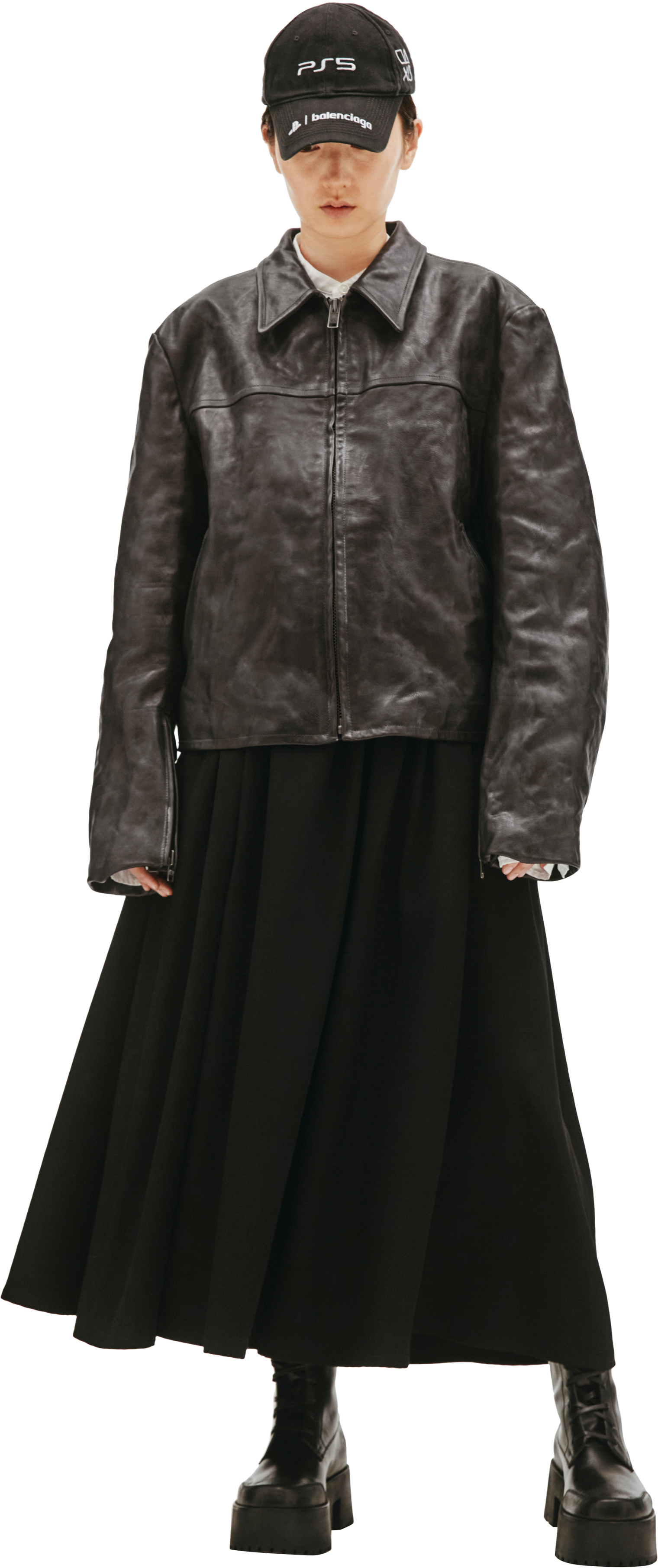 Balenciaga Black Leather Jacket