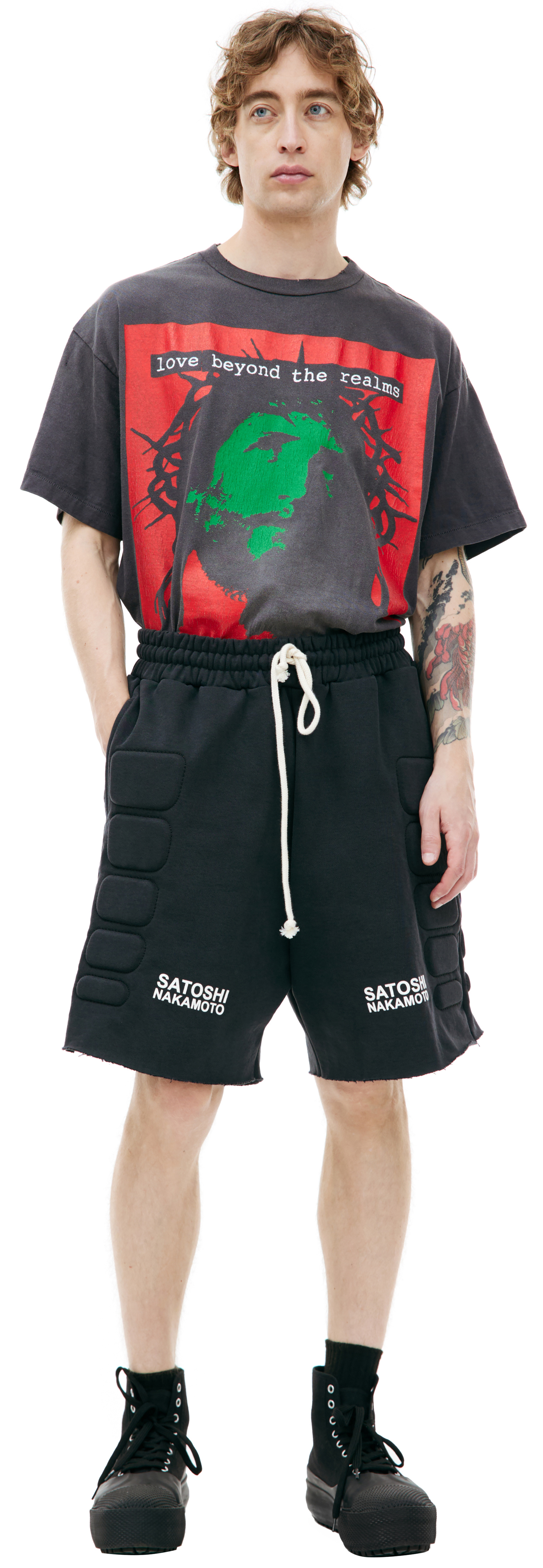 Satoshi Nakamoto Black moto shorts