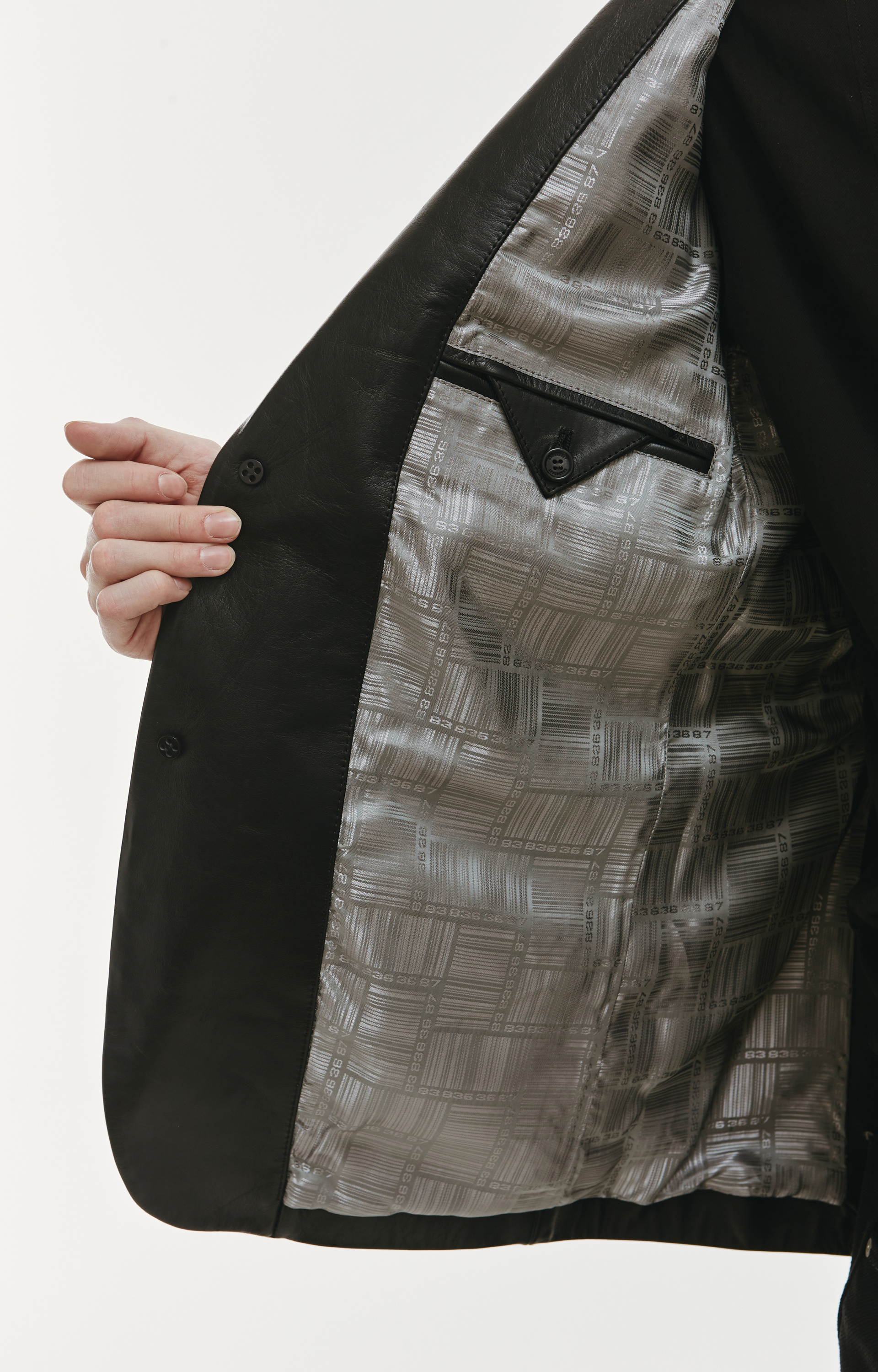 VTMNTS Oversized leather jacket