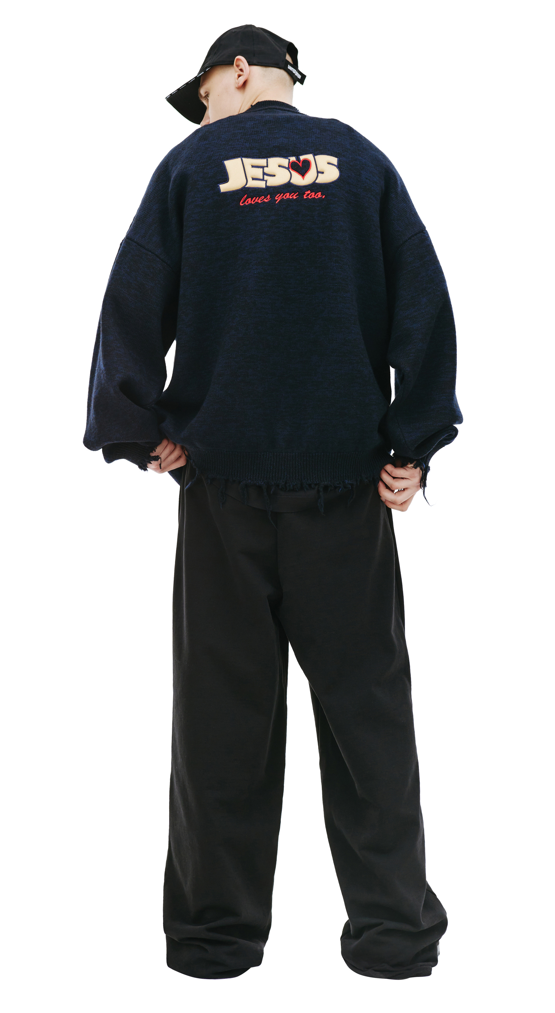 VETEMENTS \'Jesus Loves Me\' wool sweater