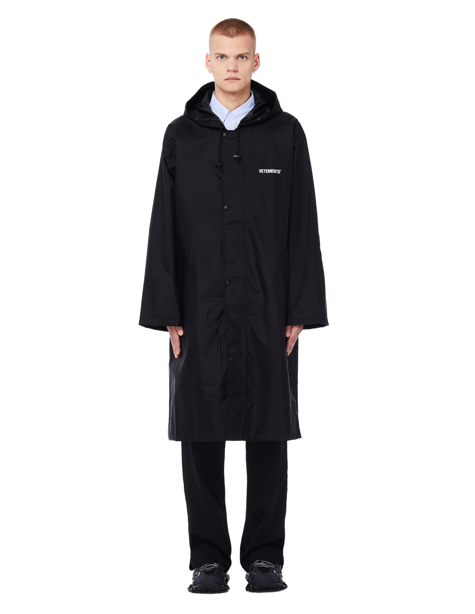 VETEMENTS Black Copyright Raincoat