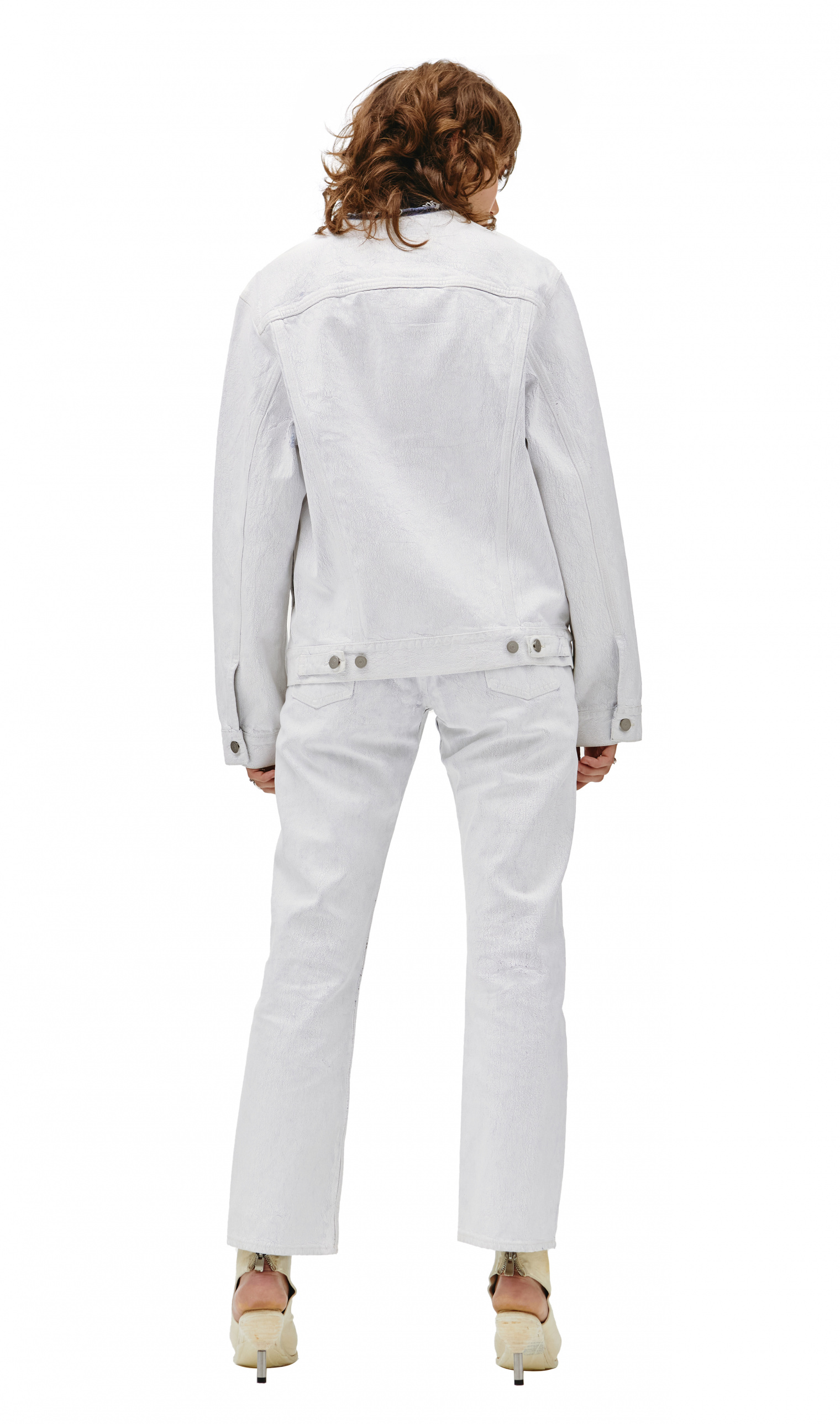 Maison Margiela White painted denim jacket