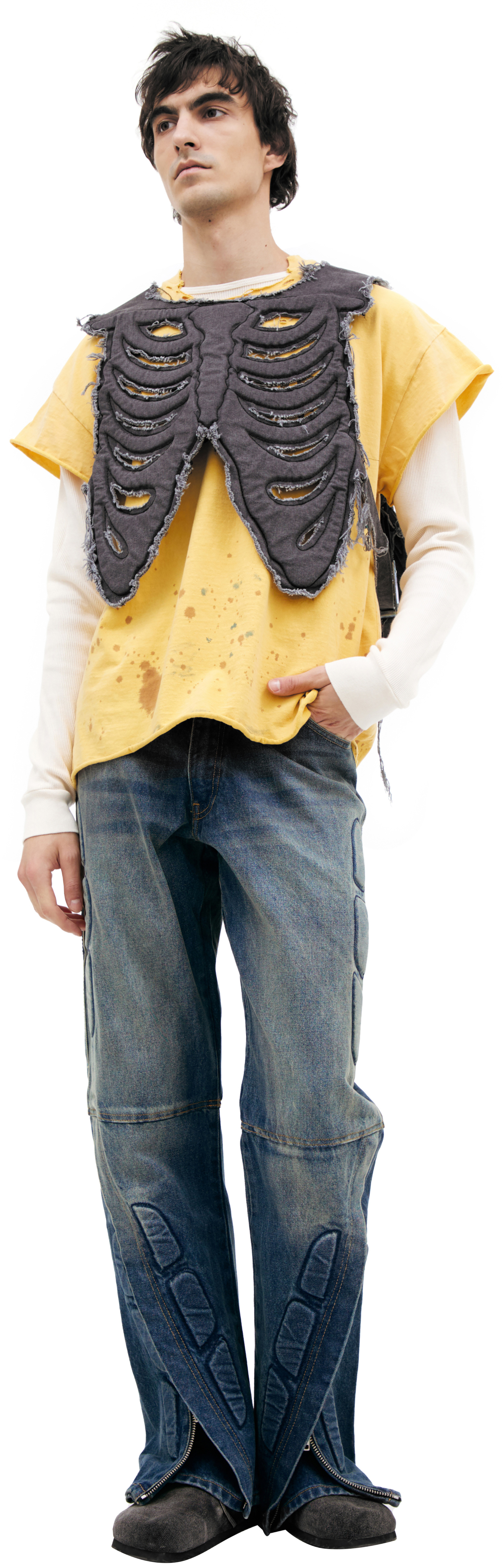 Satoshi Nakamoto Black skeleton vest
