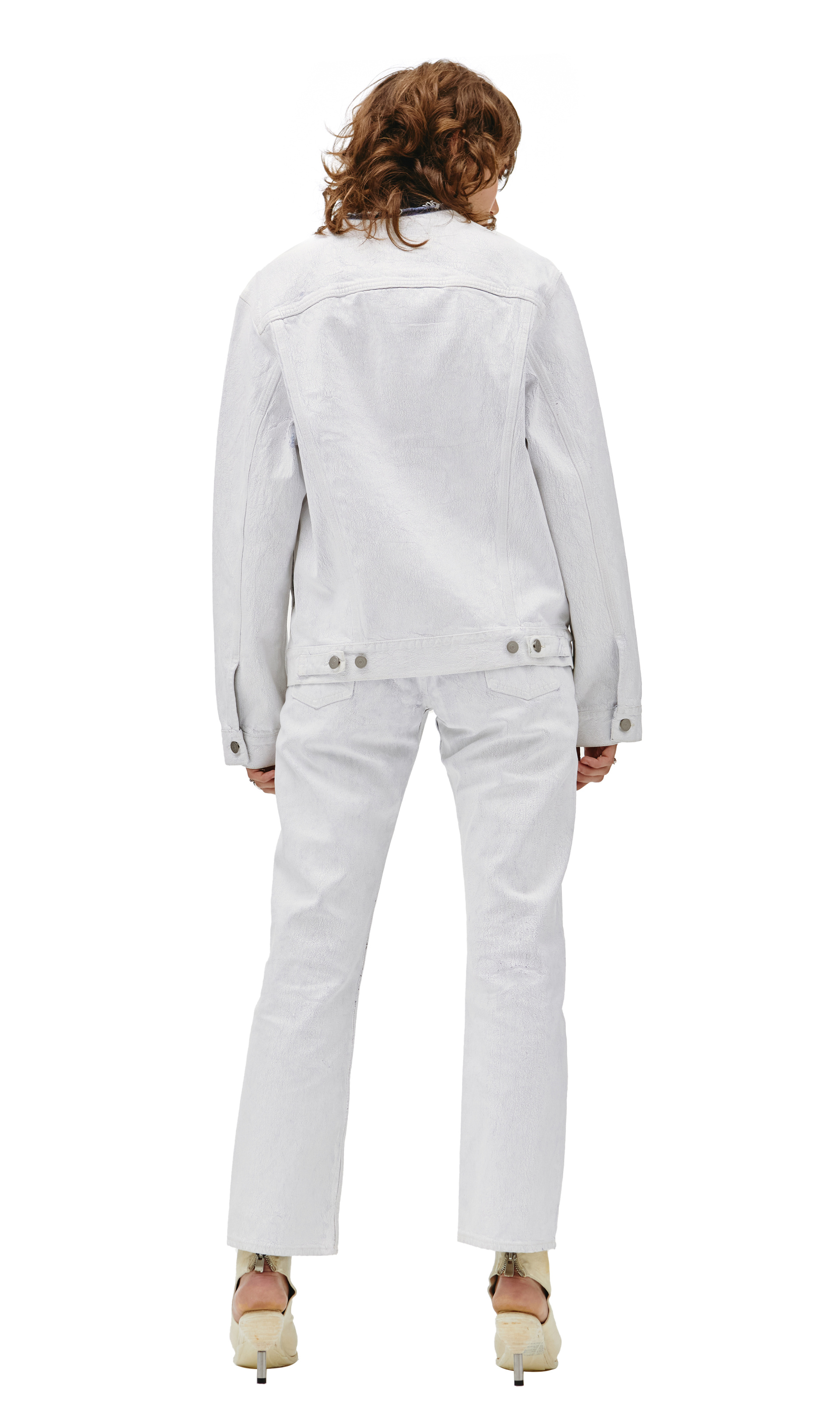 Maison Margiela White painted denim jacket