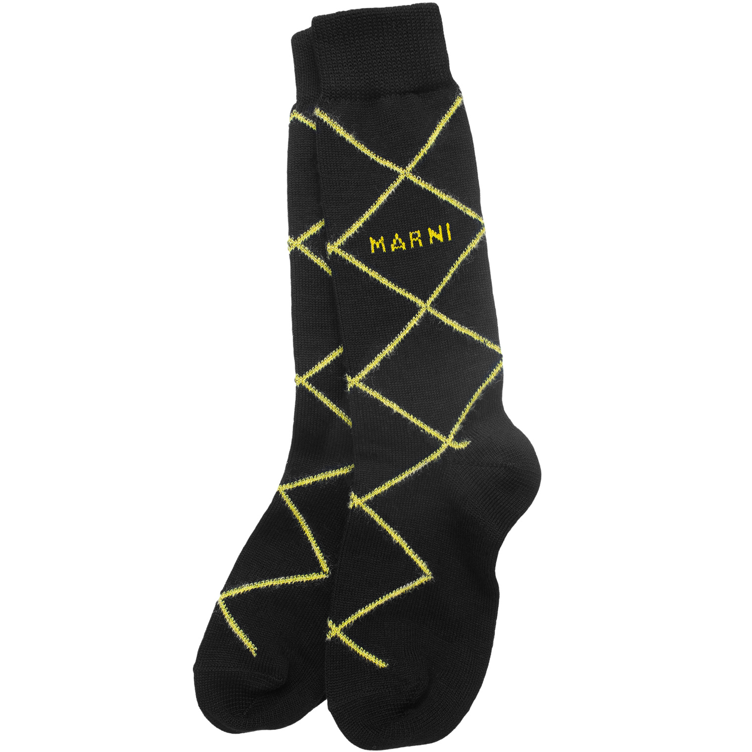 Marni Black logo socks