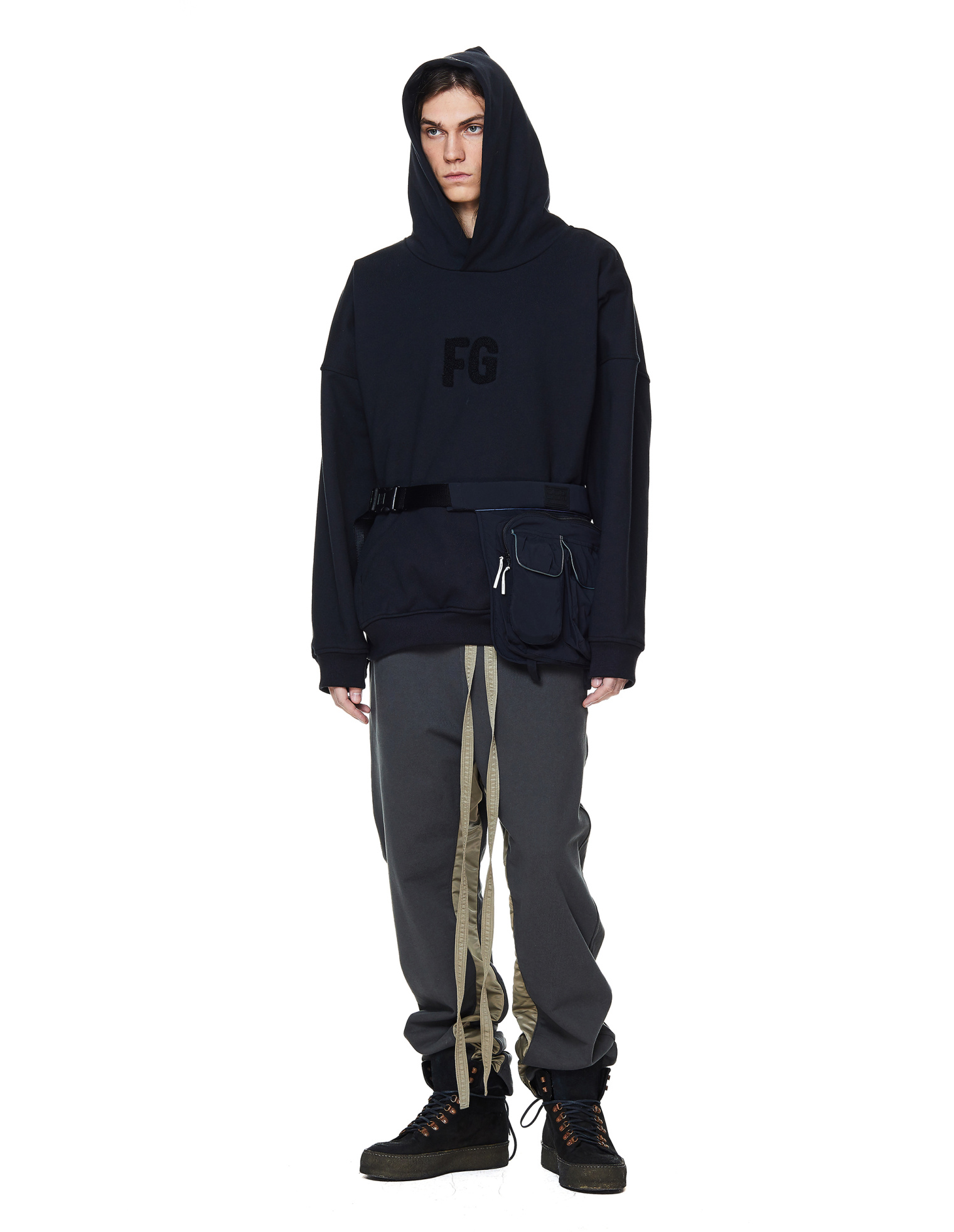 Fear of God Black Cotton FG Hoodie