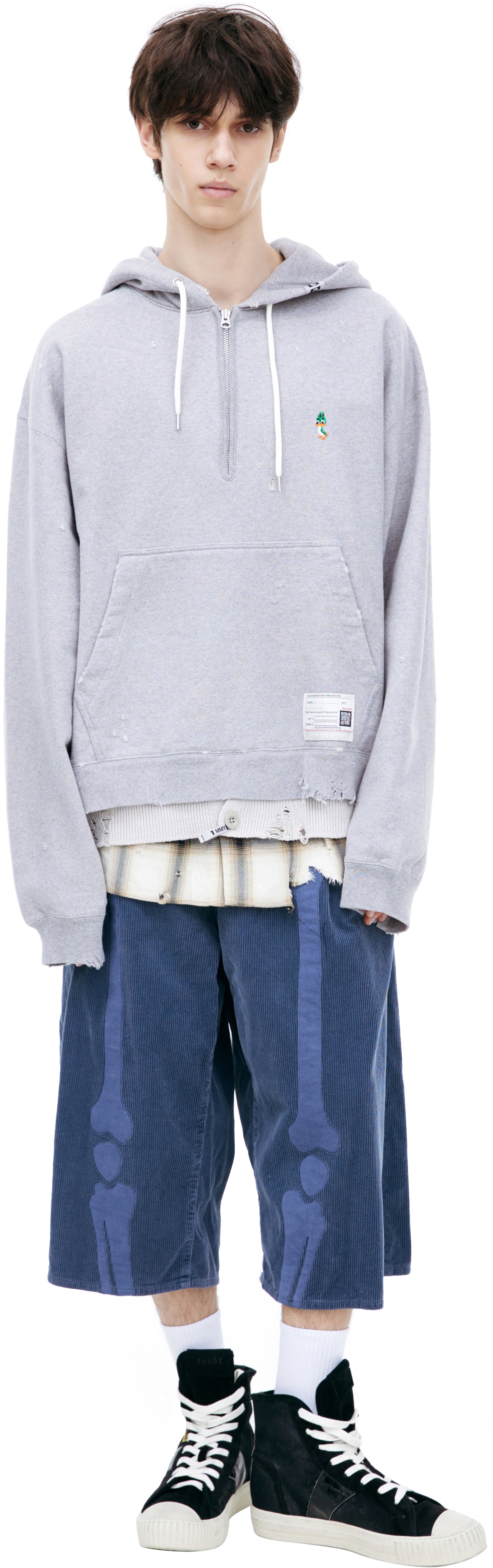 Maison Mihara Yasuhiro Double-layer hoodie