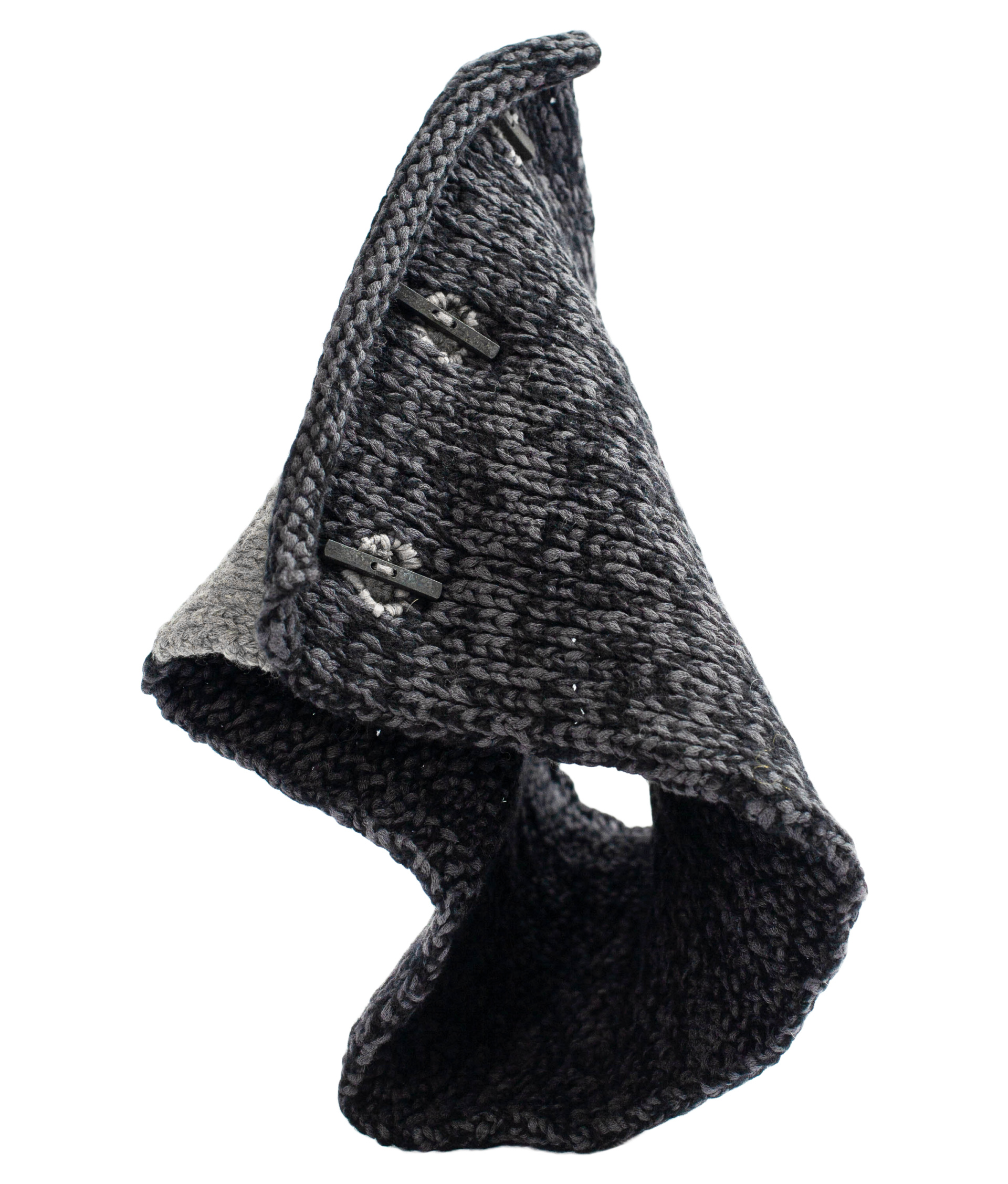 The Viridi-Anne Mixed Grey & Black Snood