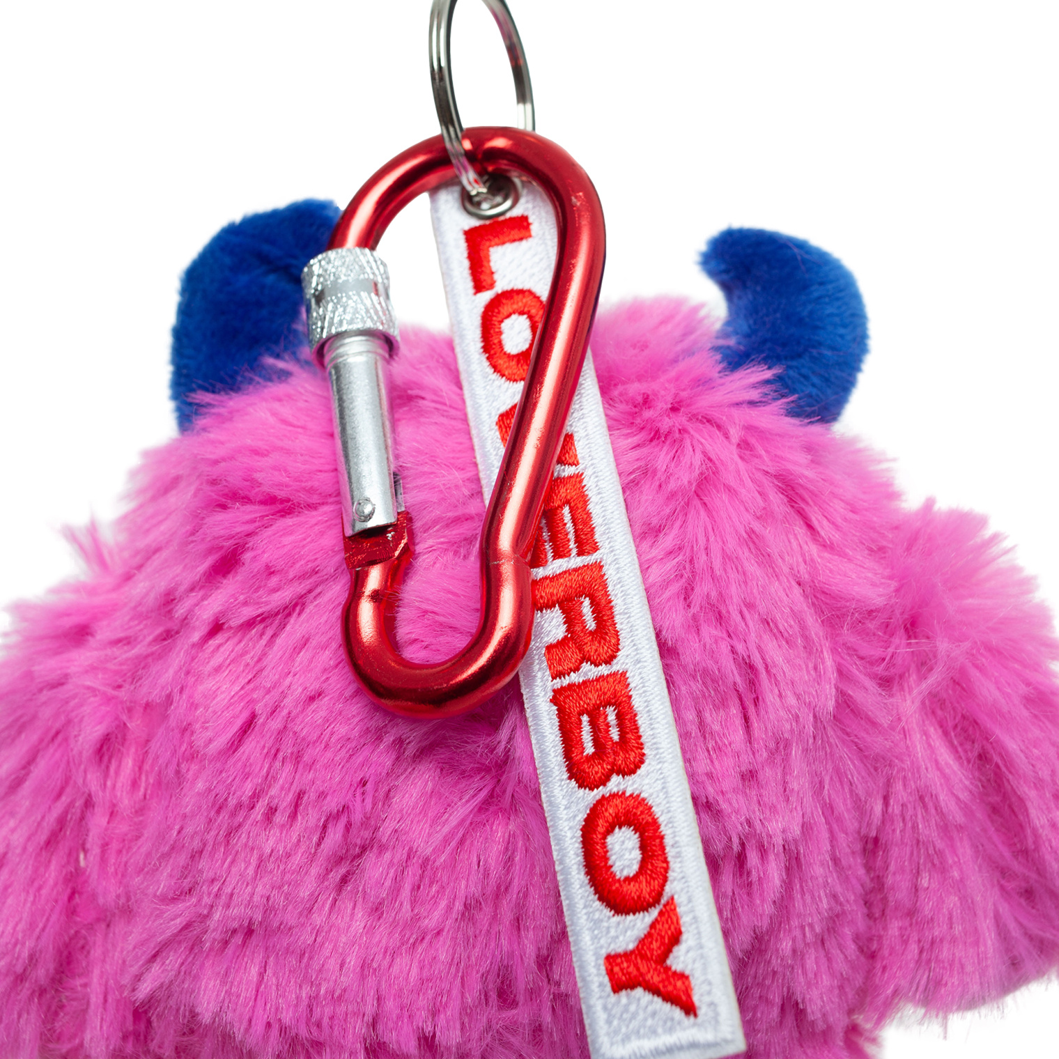 CHARLES JEFFREY LOVERBOY Pink keychain with carabiner