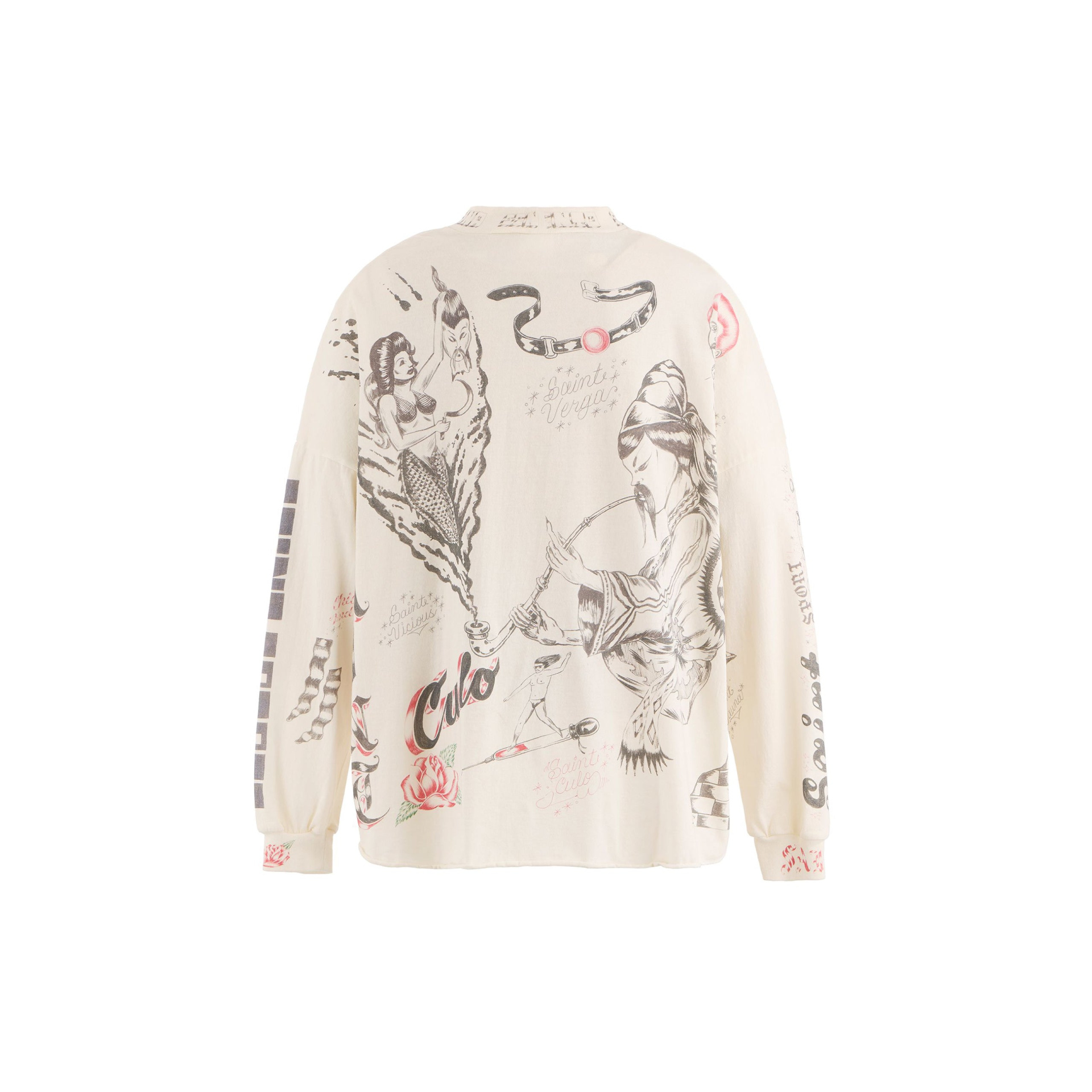 Saint Mxxxxxx x Alexis Ross Drawing Long Sleeve Tee
