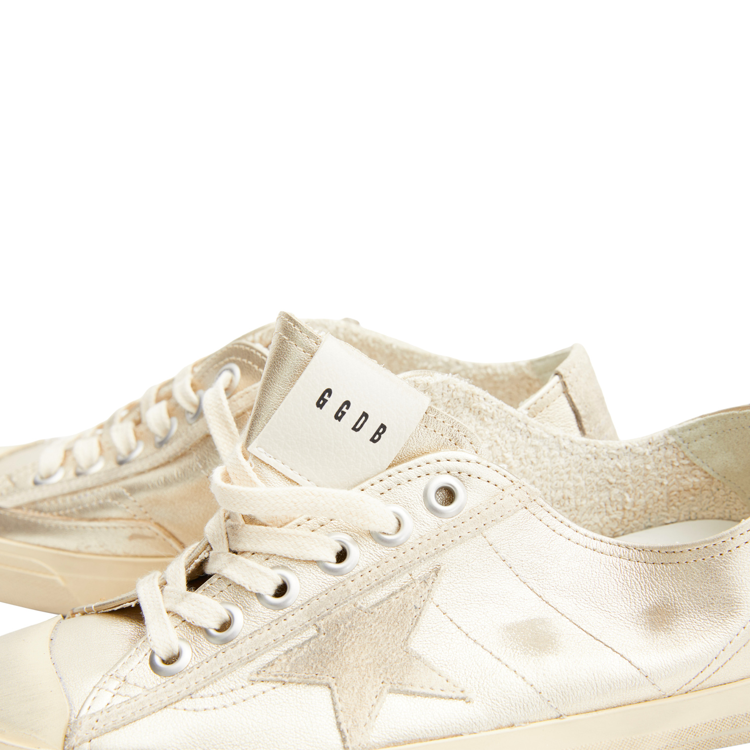 Golden Goose V-Star vaminated upper sneakers