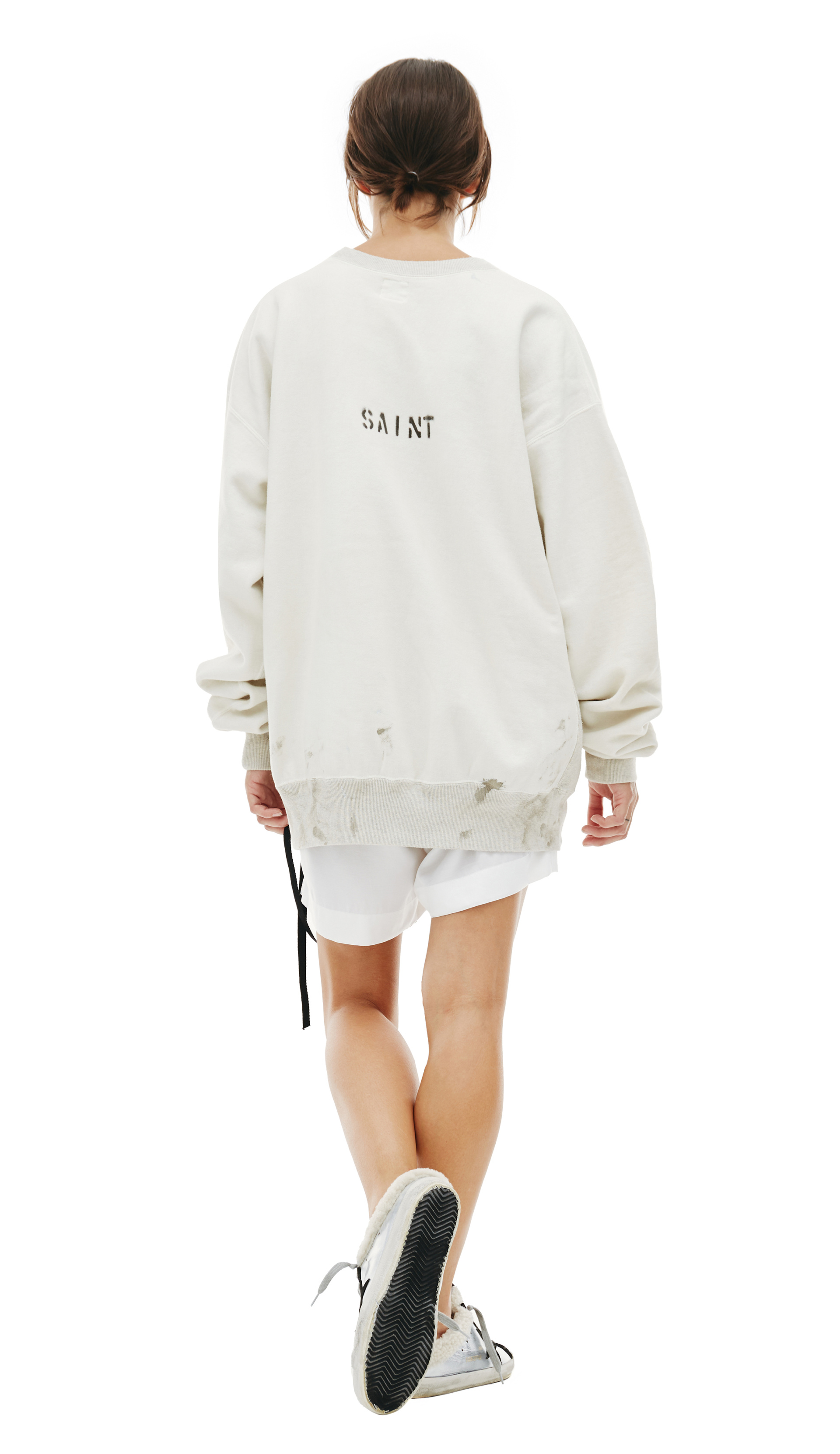 Saint Michael Printed oversize sweatshirt