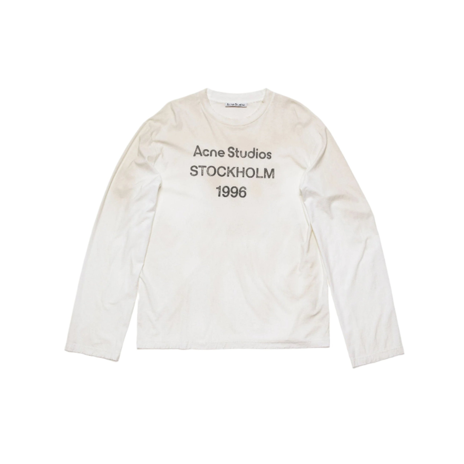 Buy Acne Studios men logo 1996 long sleeve t-shirt for $410 online