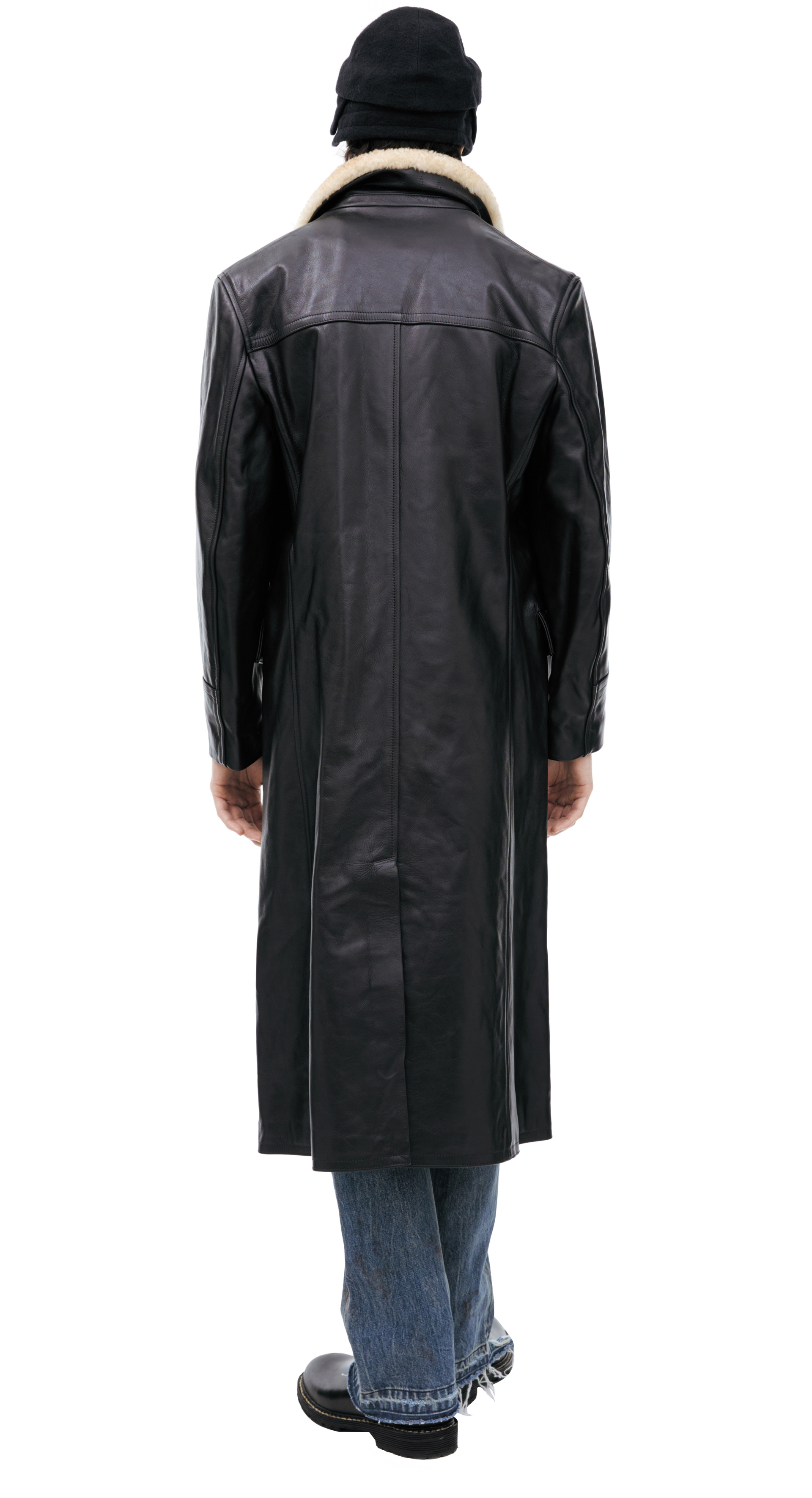 Enfants Riches Déprimés Black leather coat