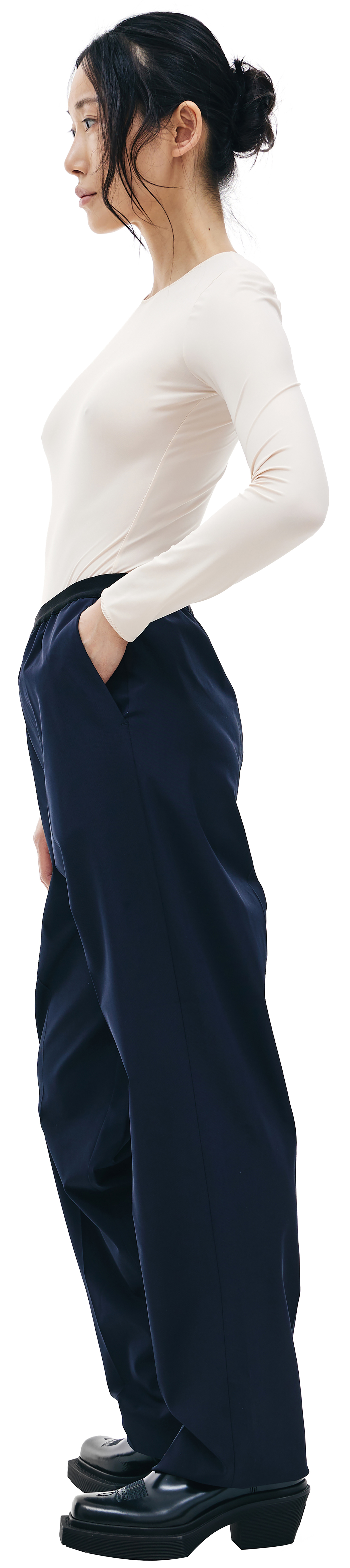 Maison Margiela Navy Blue Trousers