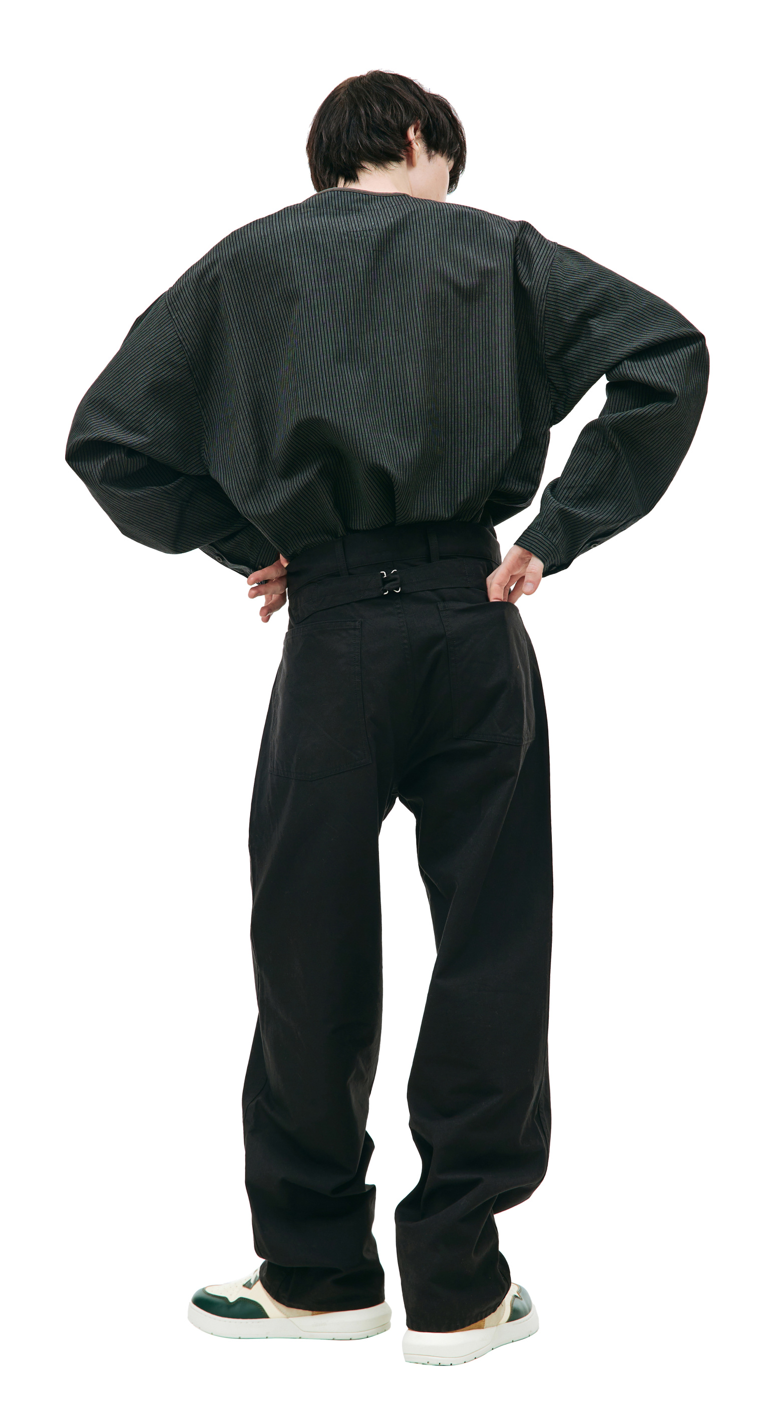 visvim Черные брюки Carpenter с накладными карманами