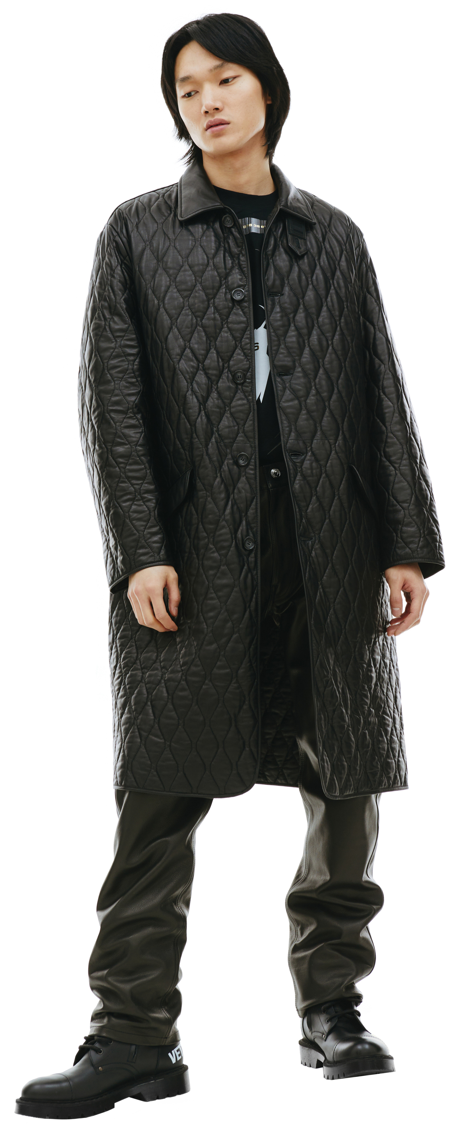 VTMNTS Quilted leather coat