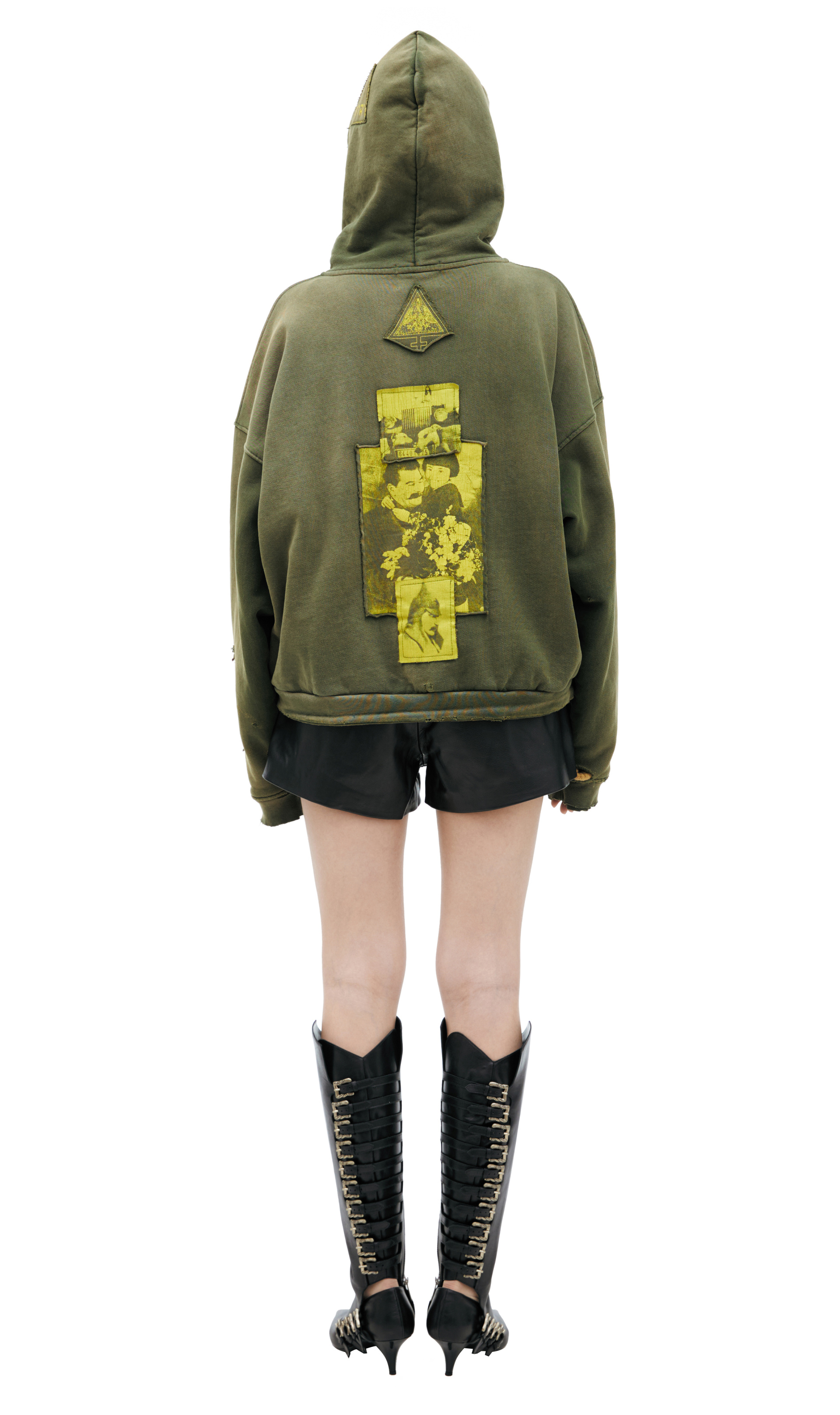 Enfants Riches Déprimés Khaki zippered hoodie