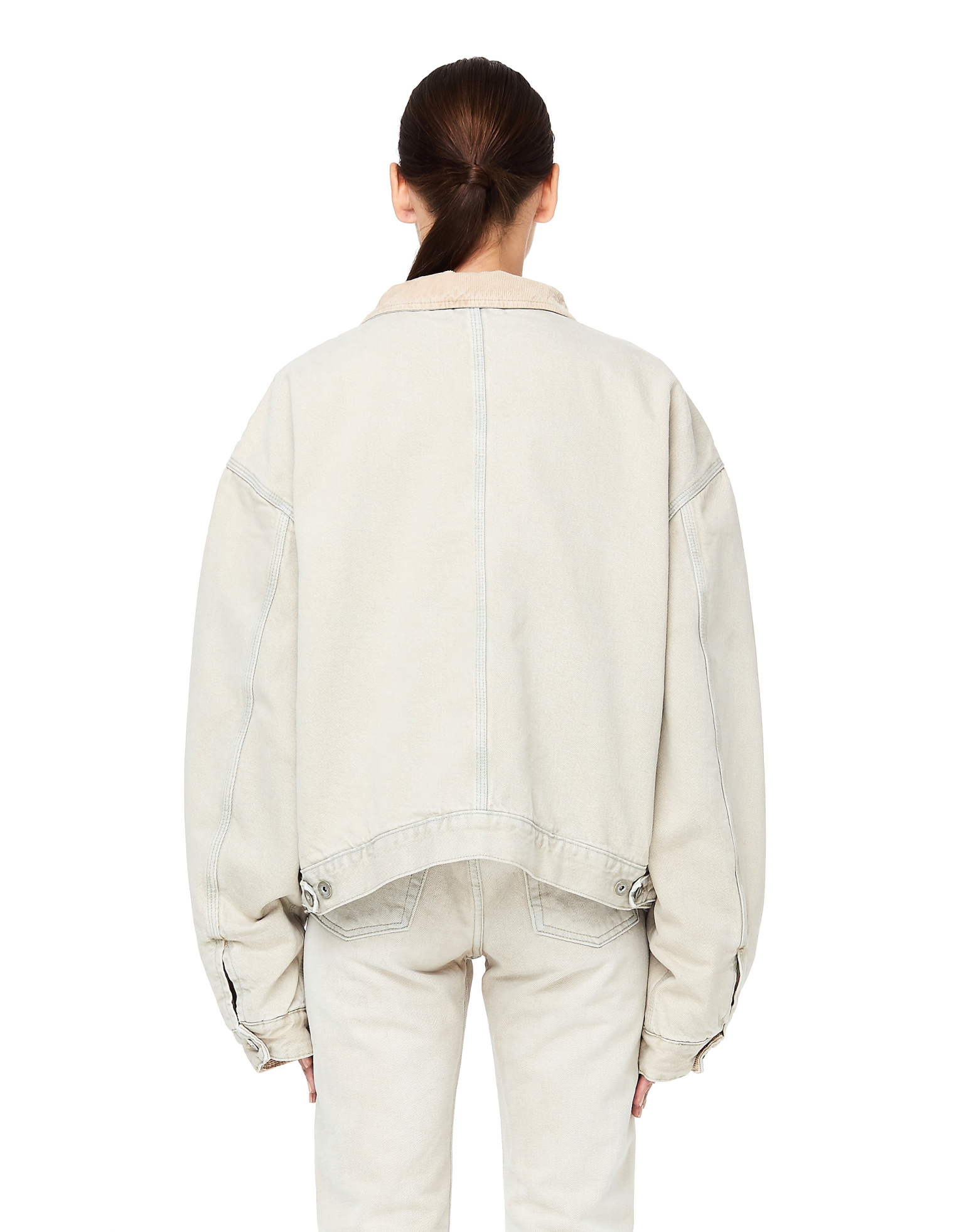 Yeezy Flannel Lined Oversized Denim Jacket