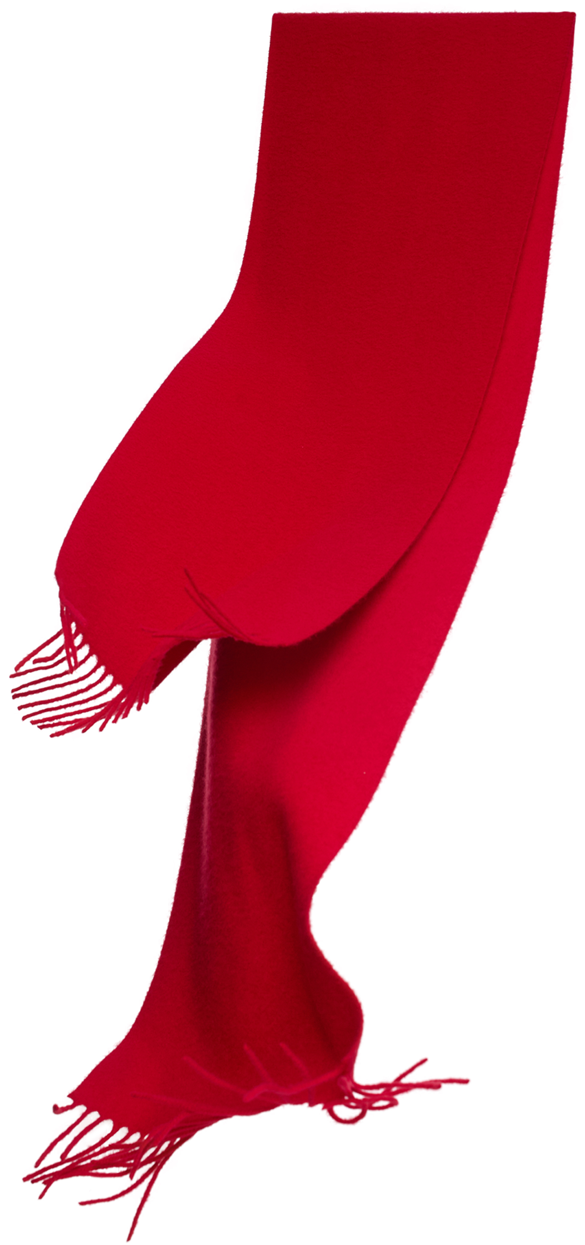 The Row Red cashmere scarf