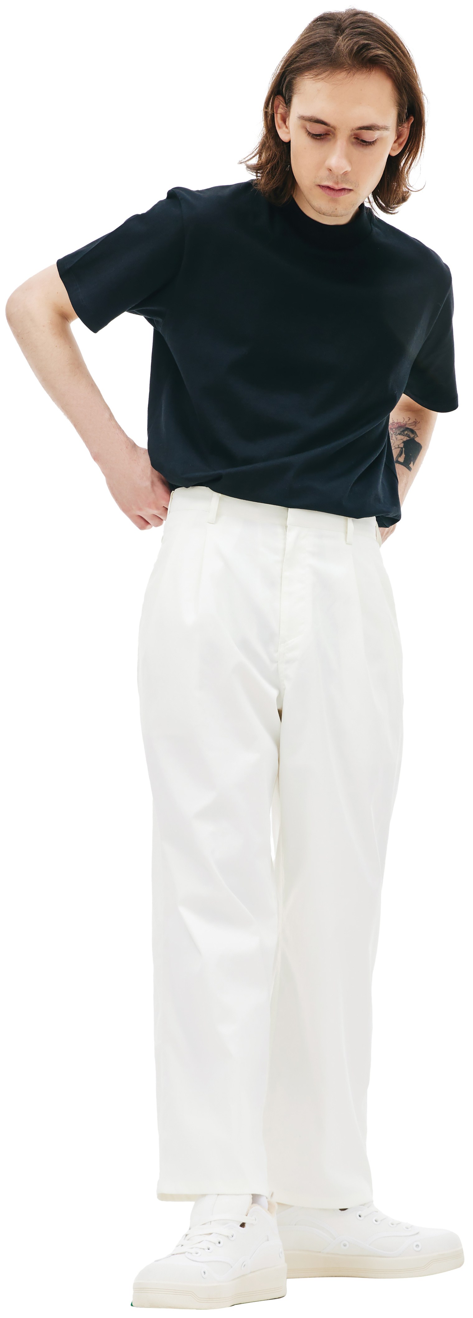 KIMMY White straight trousers