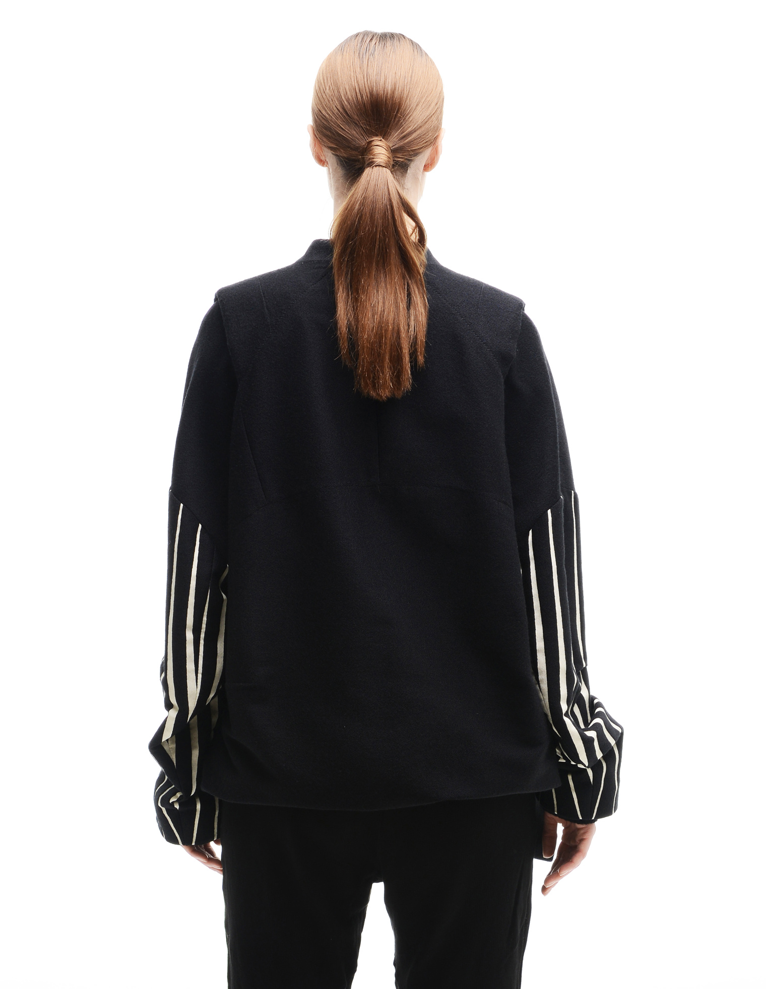Ann Demeulemeester Жакет из шерсти и шелка