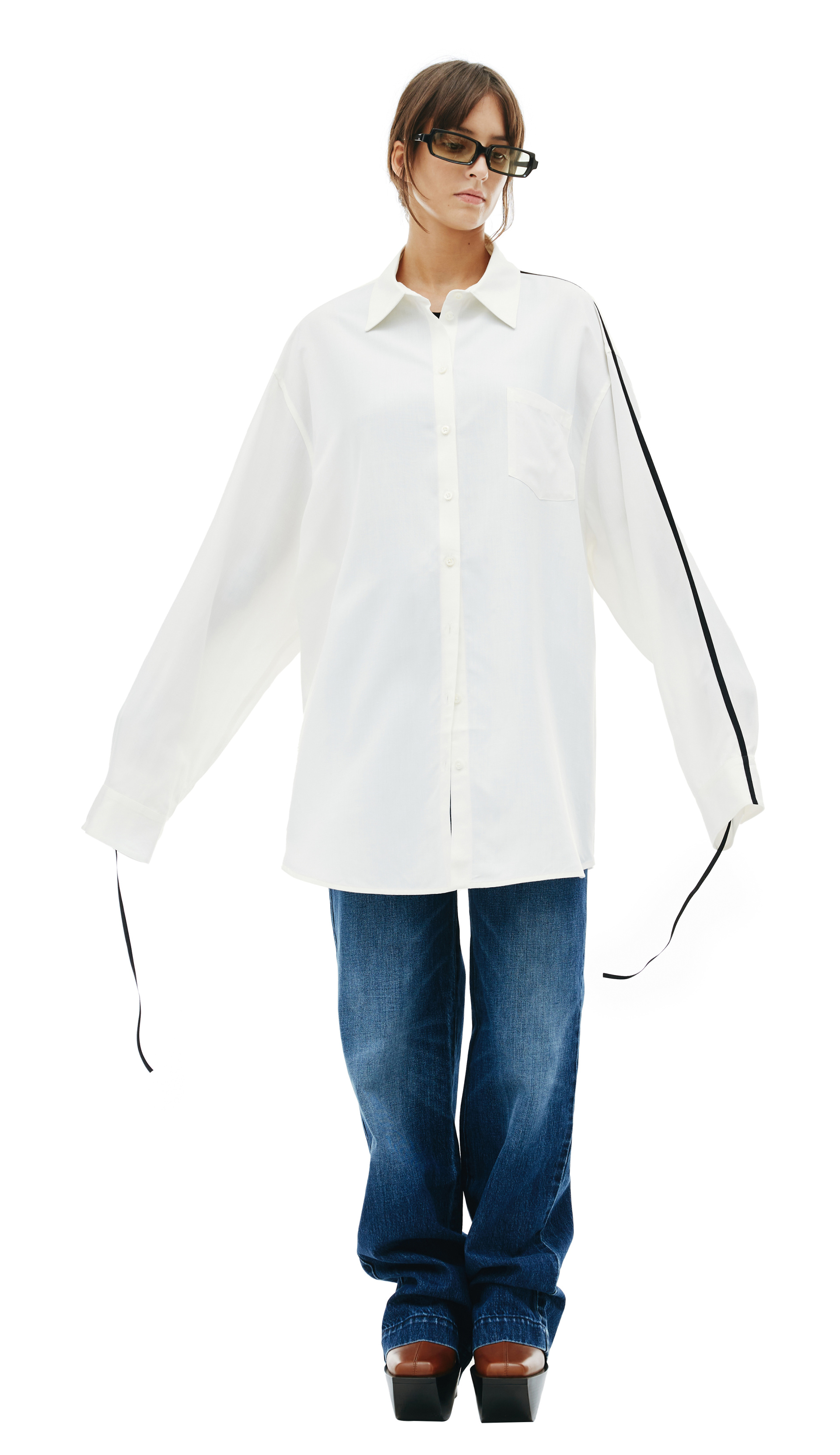 PETER DO Side-stripe oversize shirt