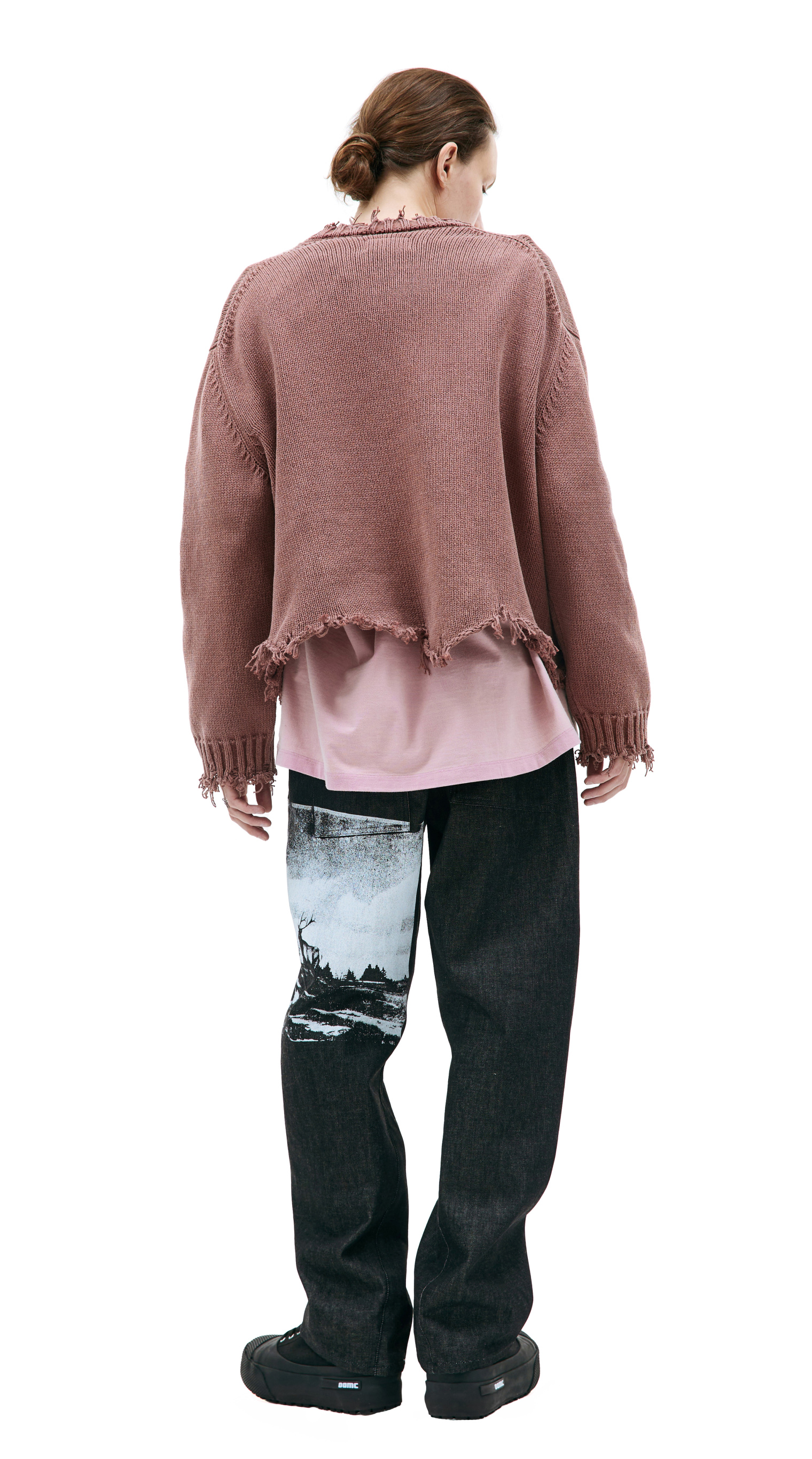 Doublet Brown cotton cardigan