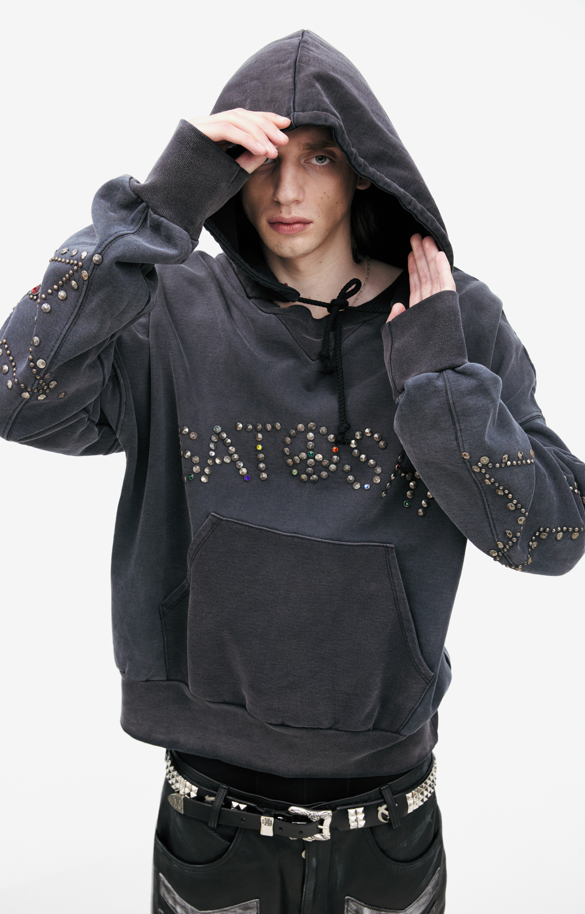 Satoshi Nakamoto Hoodie with a rhinestone logo