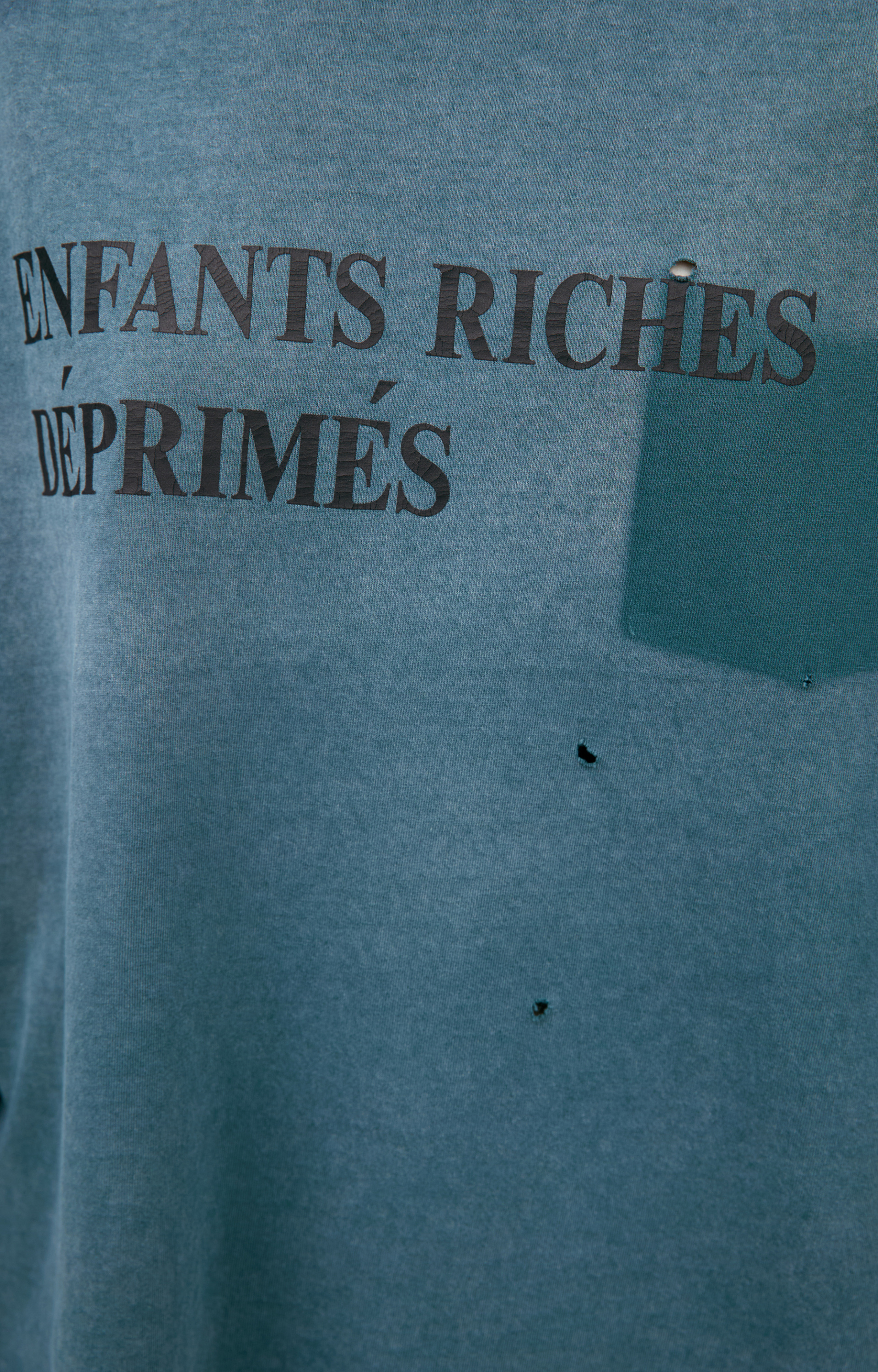 Enfants Riches Déprimés Ripped logo longsleeves